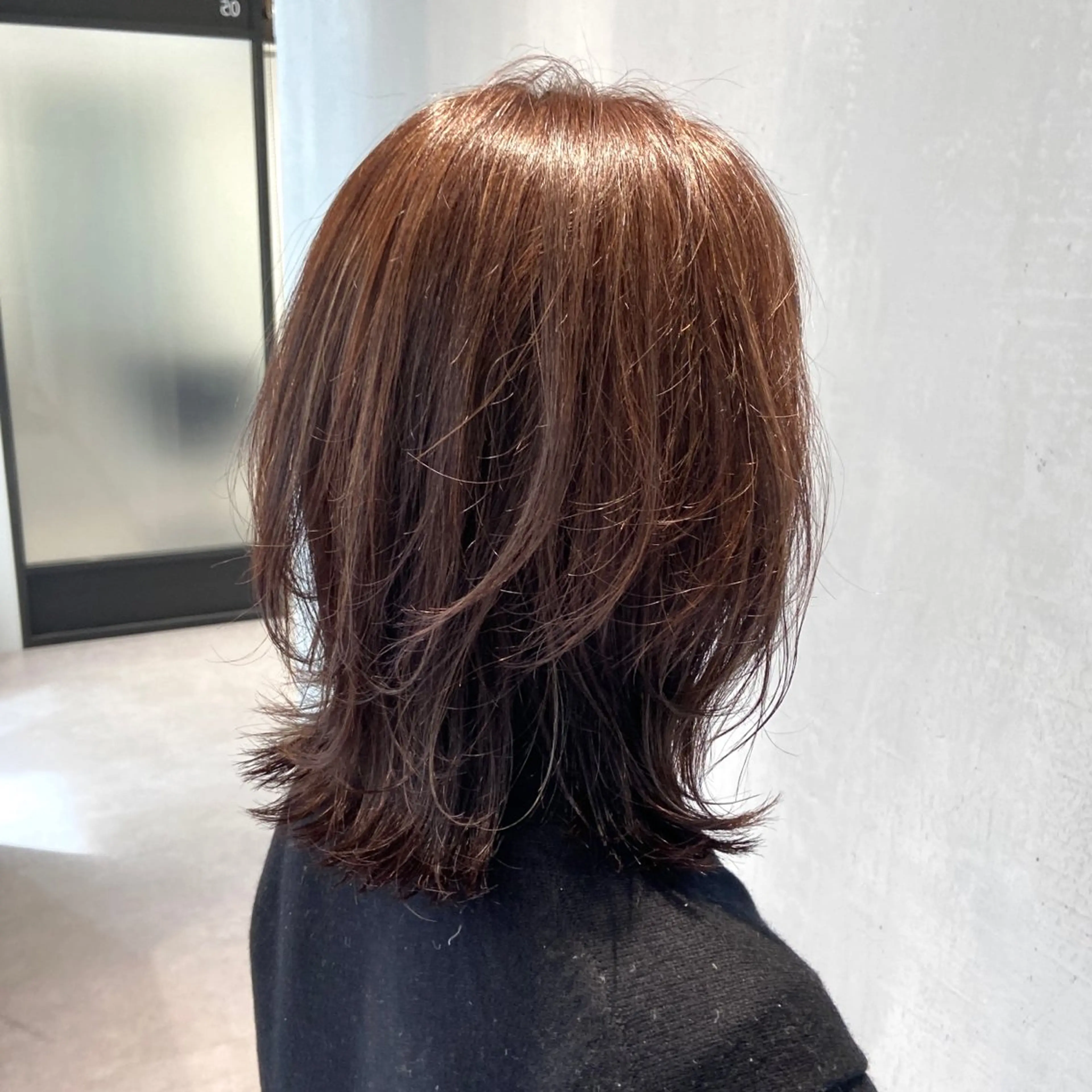 セミロング カラー 透明感カラー ハイライトカラー ハイライト カット ヘアカラー matka白髪ぼかし 大人ヘア/KEIKOのヘアスタイル