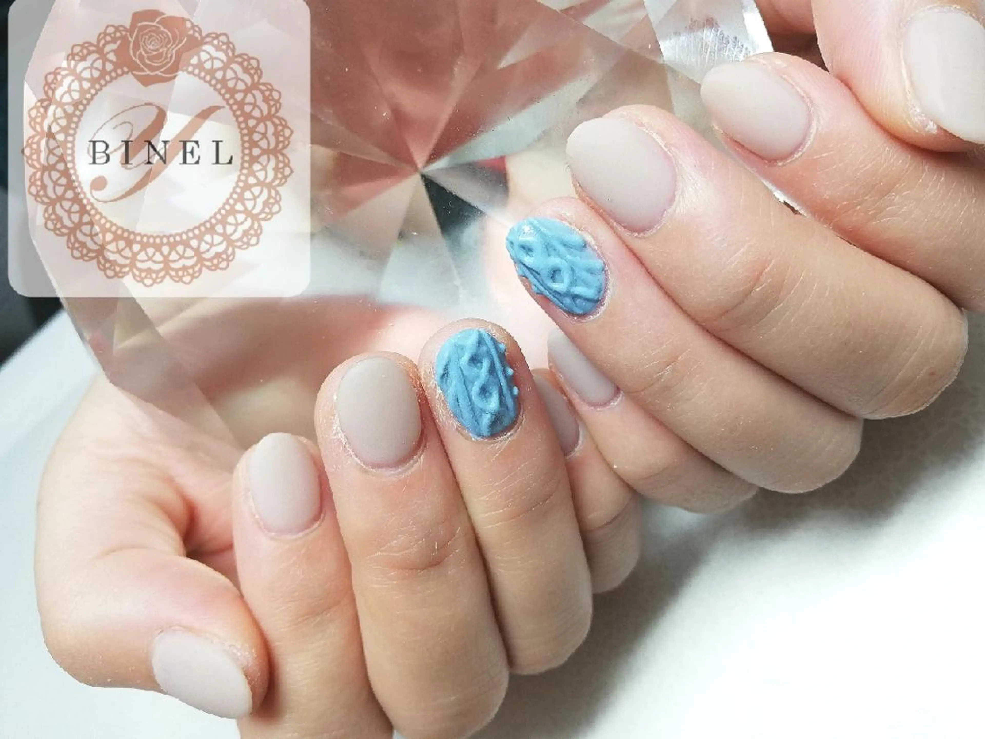 ネイル マットネイル ハンドネイル Nail Salon Y.BINELのネイルデザイン