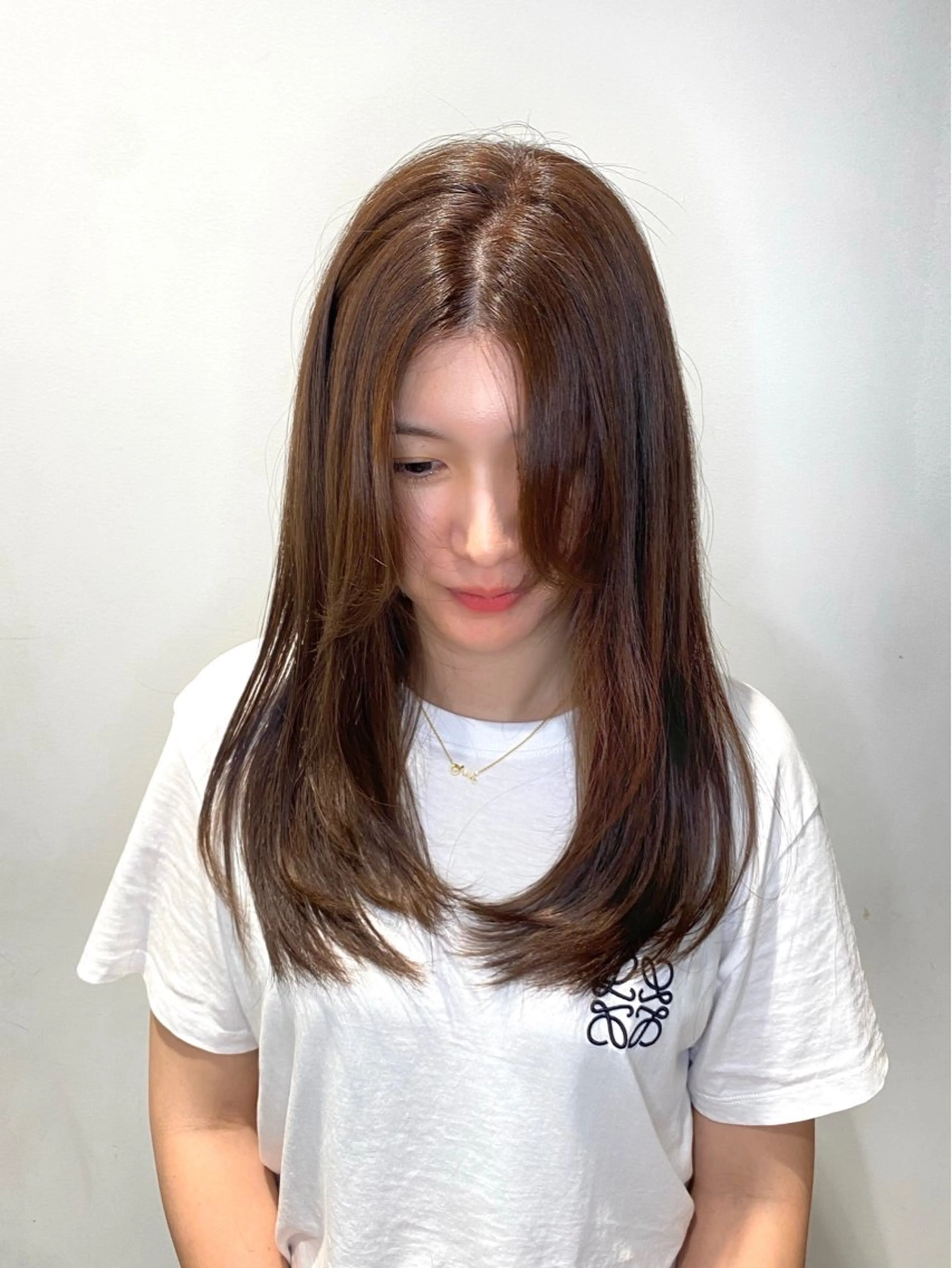 ロング パーマ ヘアアレンジ カット ヘアカラー トリートメント ヘアセット 小野寺瑞希 /最小顔カットのヘアスタイル