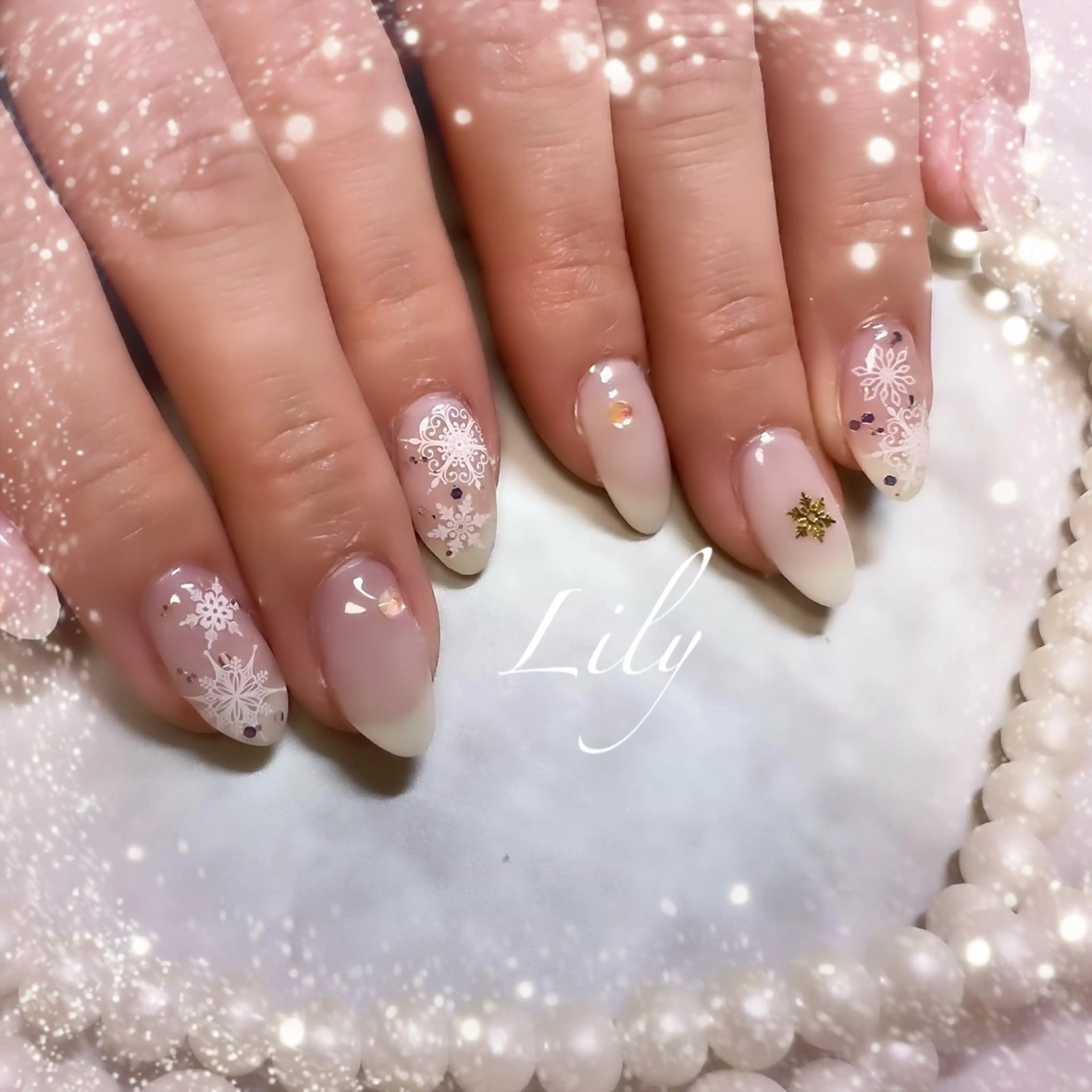 ネイル ハンドネイル Lily*nail 🌻Mii🌻のネイルデザイン