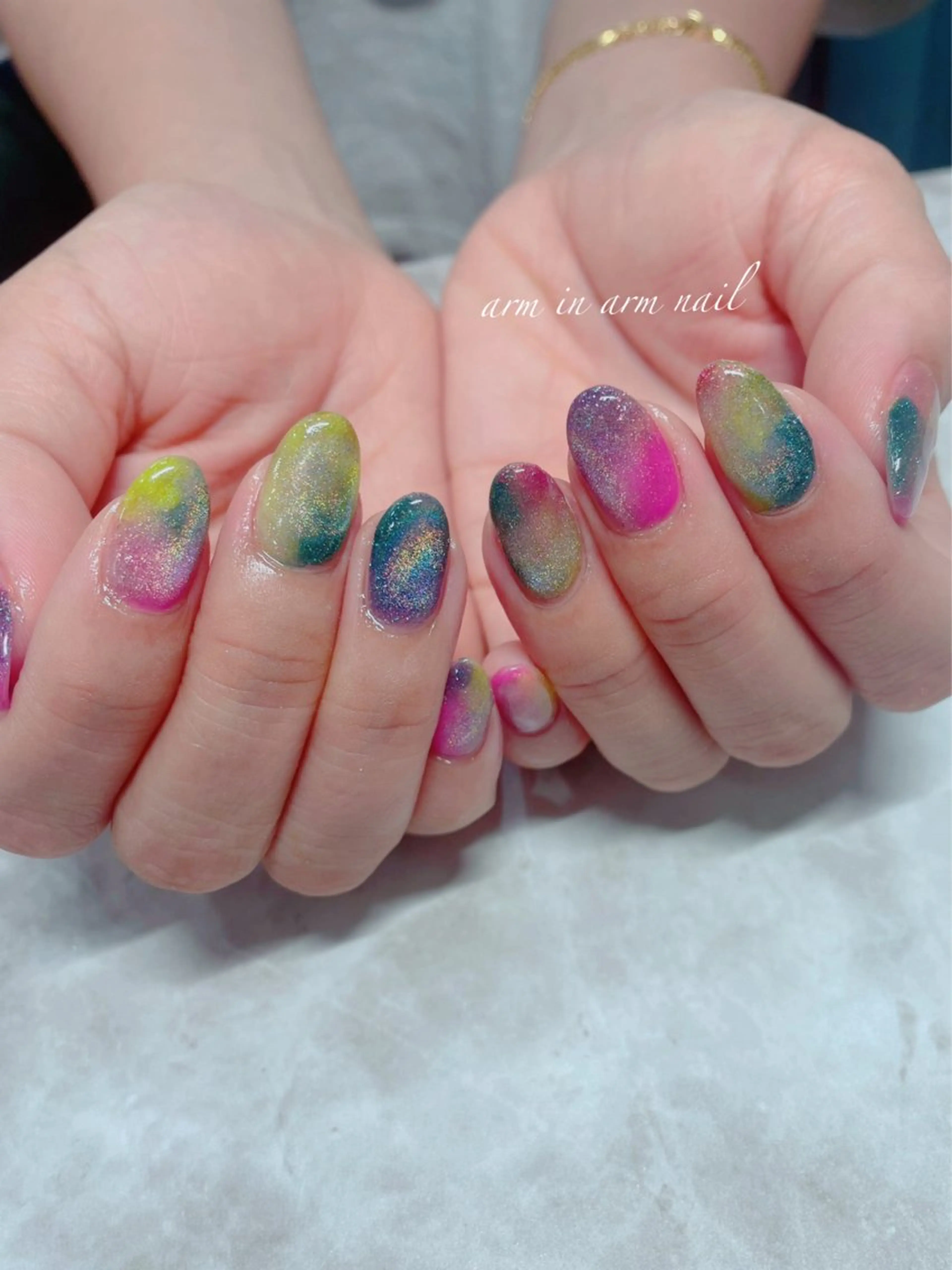 ネイル arm in arm ︎✿Yamamotoのマツエク・マツパデザイン