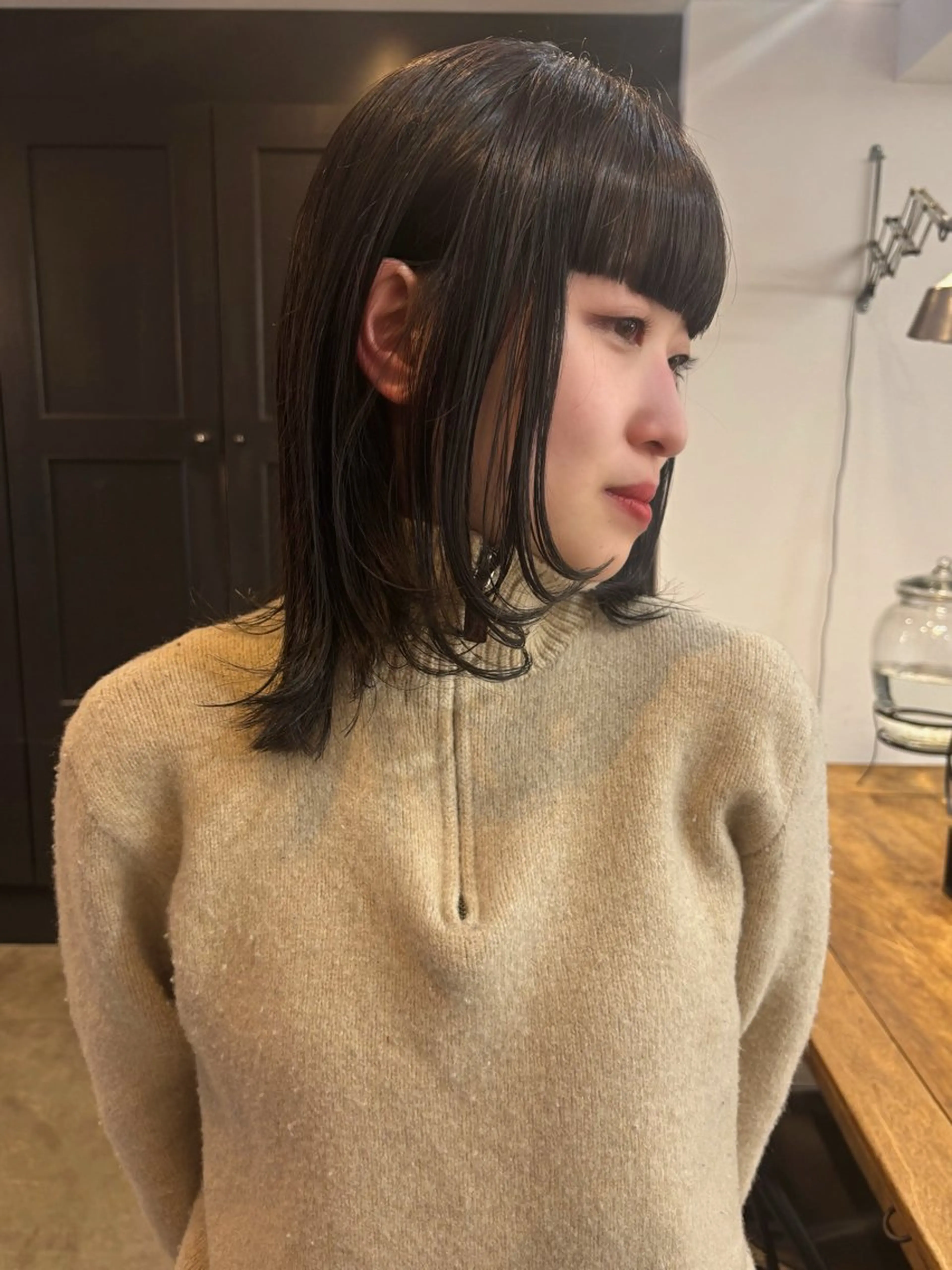 ミディアム レイヤーカット ￥0モデル募集中⭐️ 杏花のヘアスタイル
