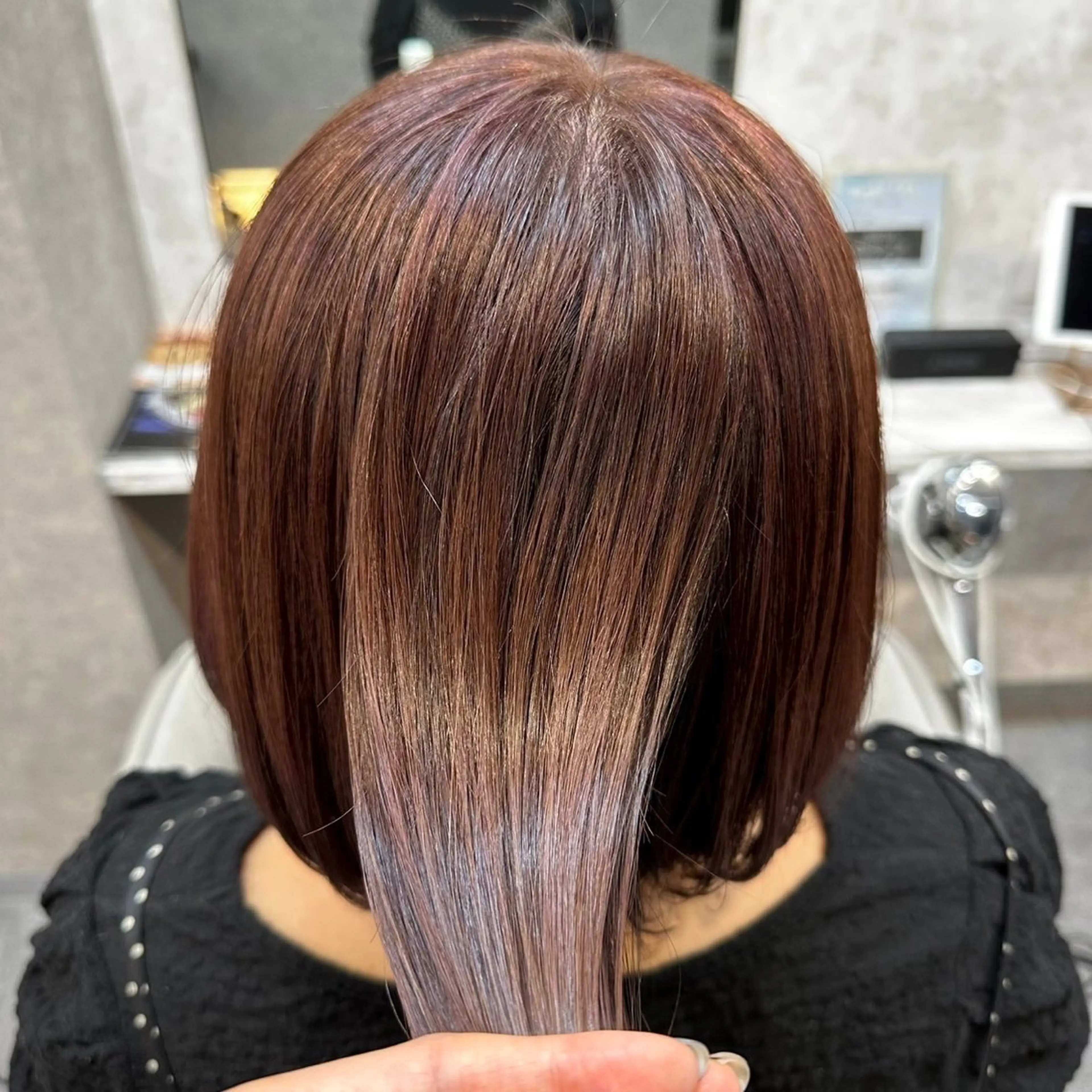 ミディアム カット ヘアカラー トリートメント MIKI /LAZO 千歳船橋のヘアスタイル