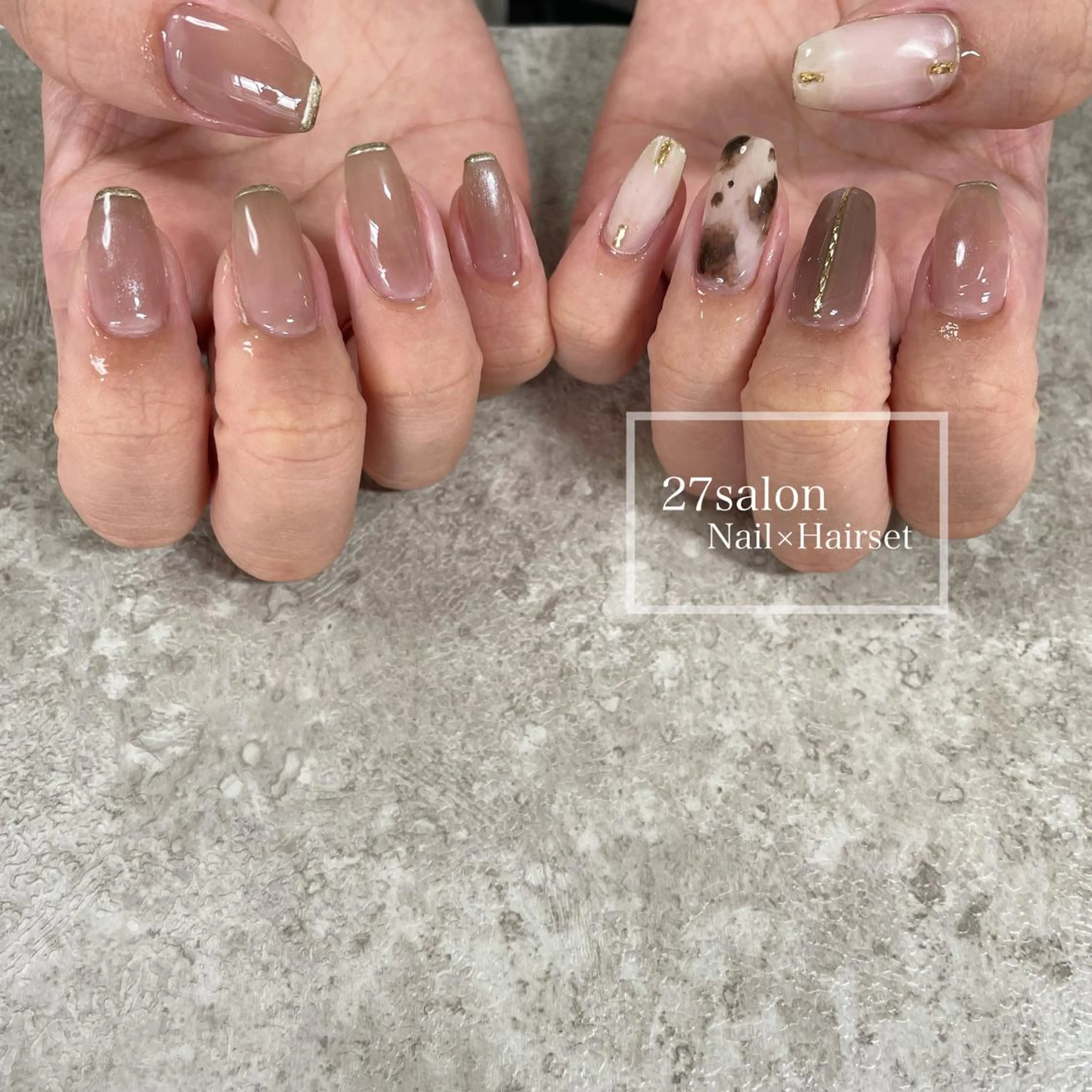 ネイル ニュアンスネイル 27salon yuinaのネイルデザイン