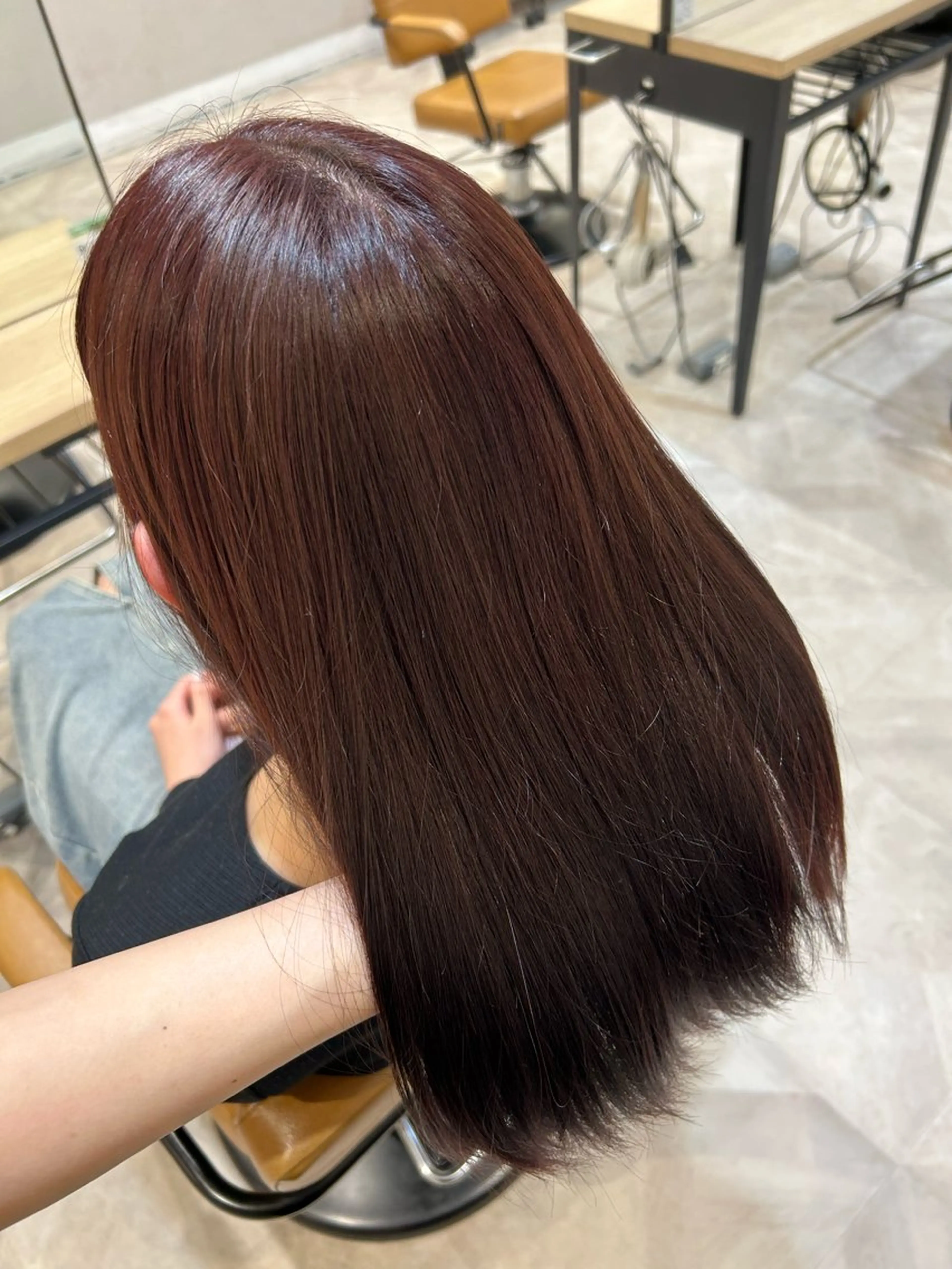 セミロング ヘアカラー 小川 ルミナのヘアスタイル