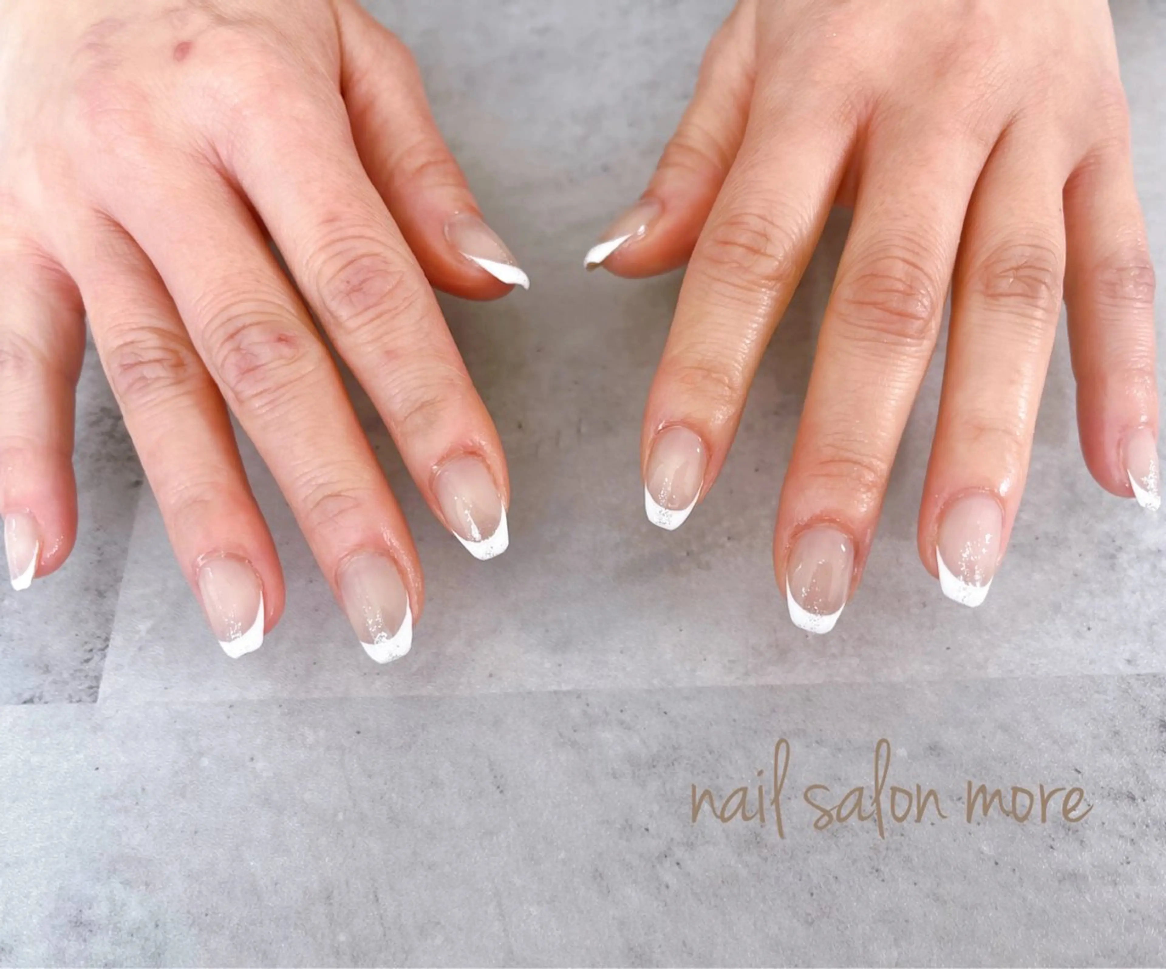 ネイル フレンチネイル nail salon moreのネイルデザイン