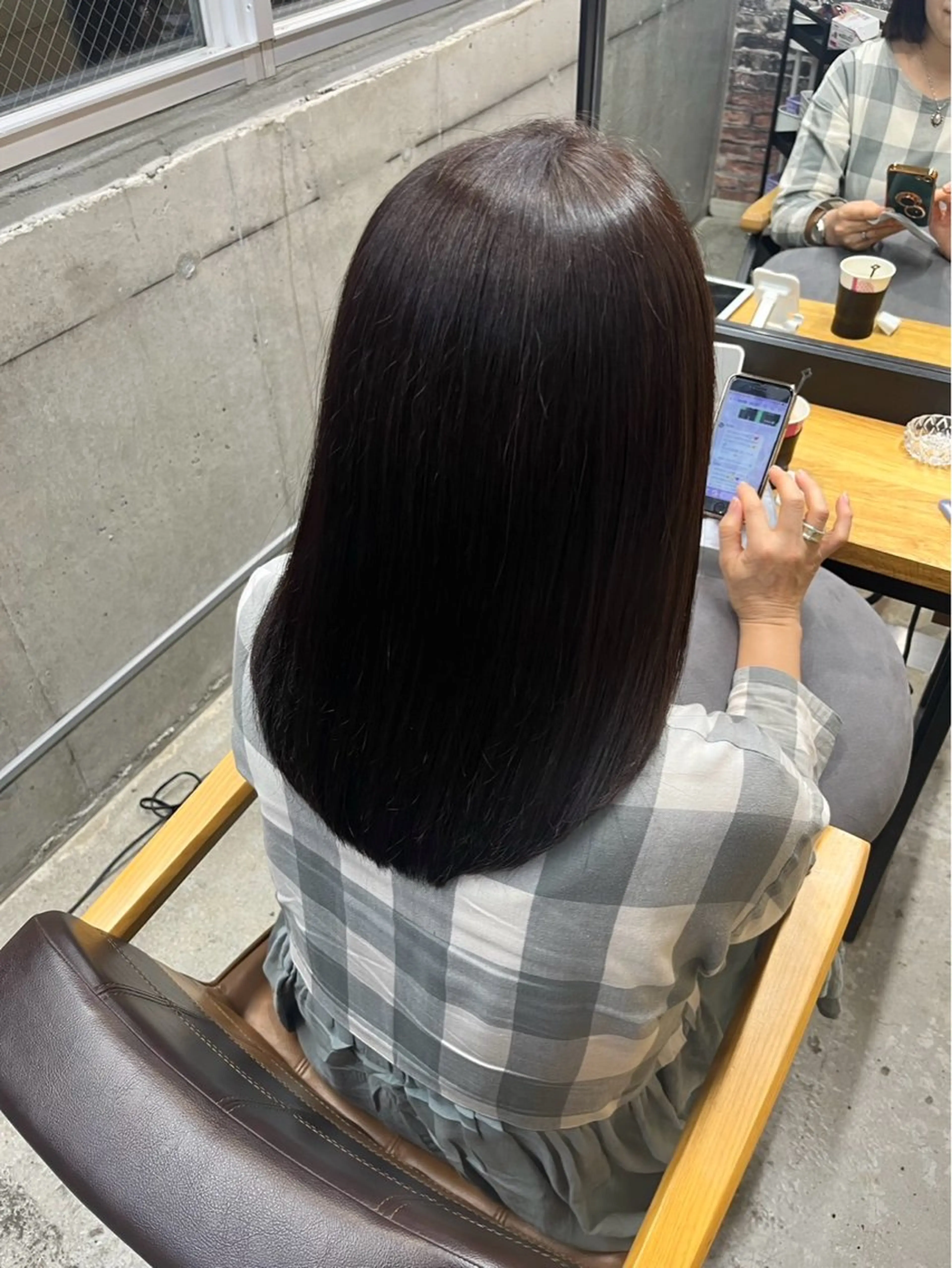 セミロング カラー カット 縮毛矯正 榊原竜弥 髪質改善/美髪作りのヘアスタイル