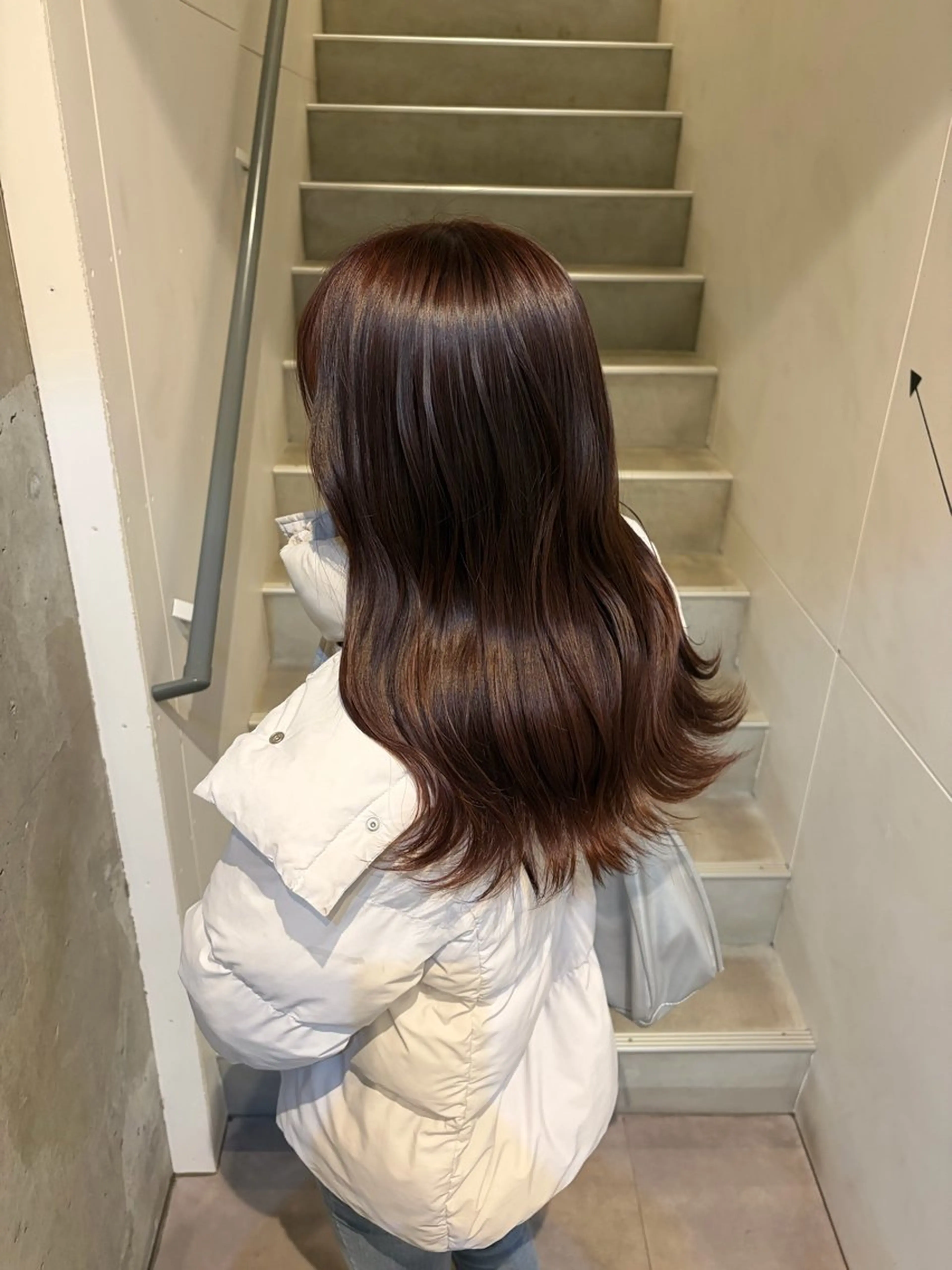 ロング ヘアカラー 中田 桃夏のヘアスタイル