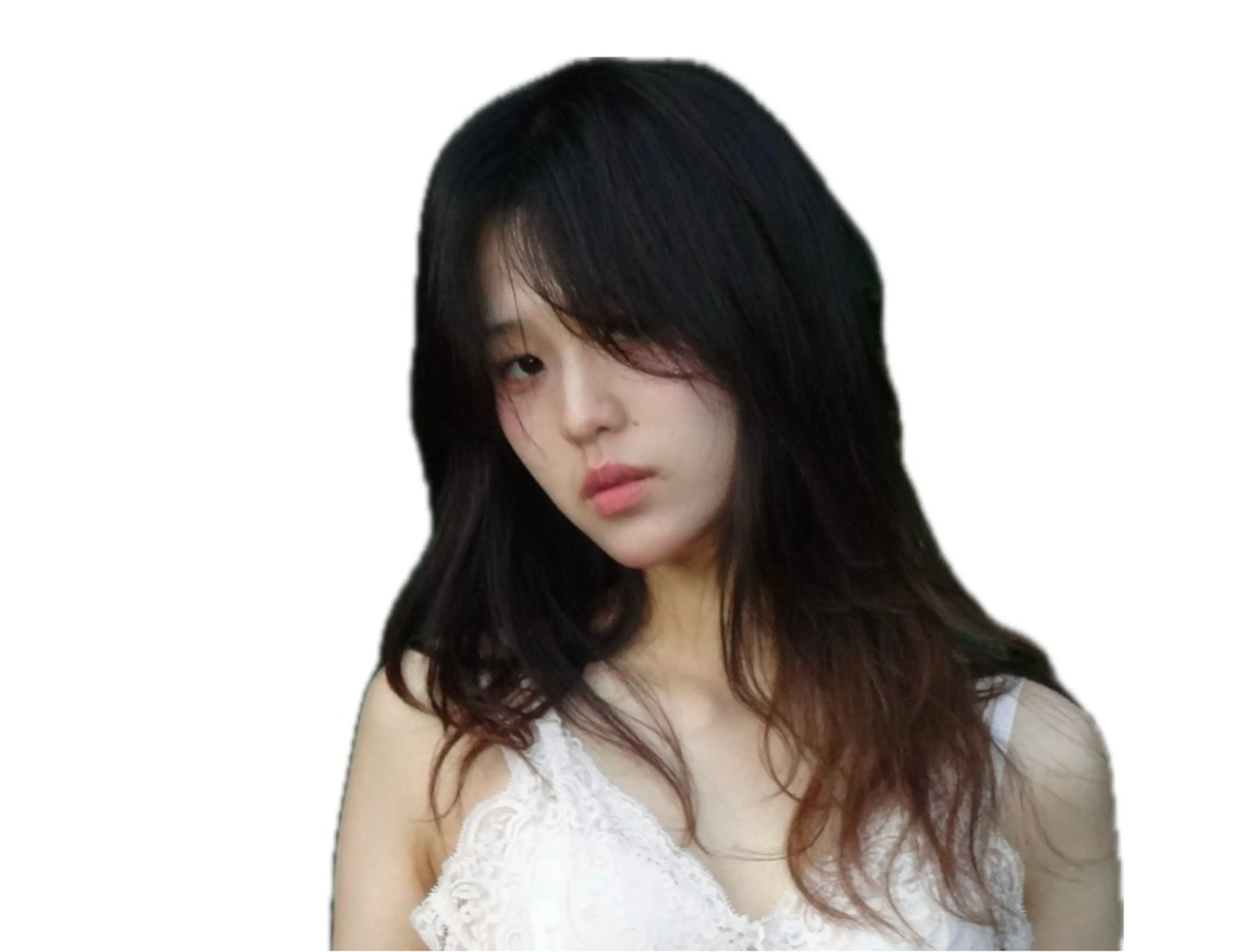 ロング カラー ブラウンカラー 顔周りカット ヘアカラー 藤本 遙のヘアスタイル