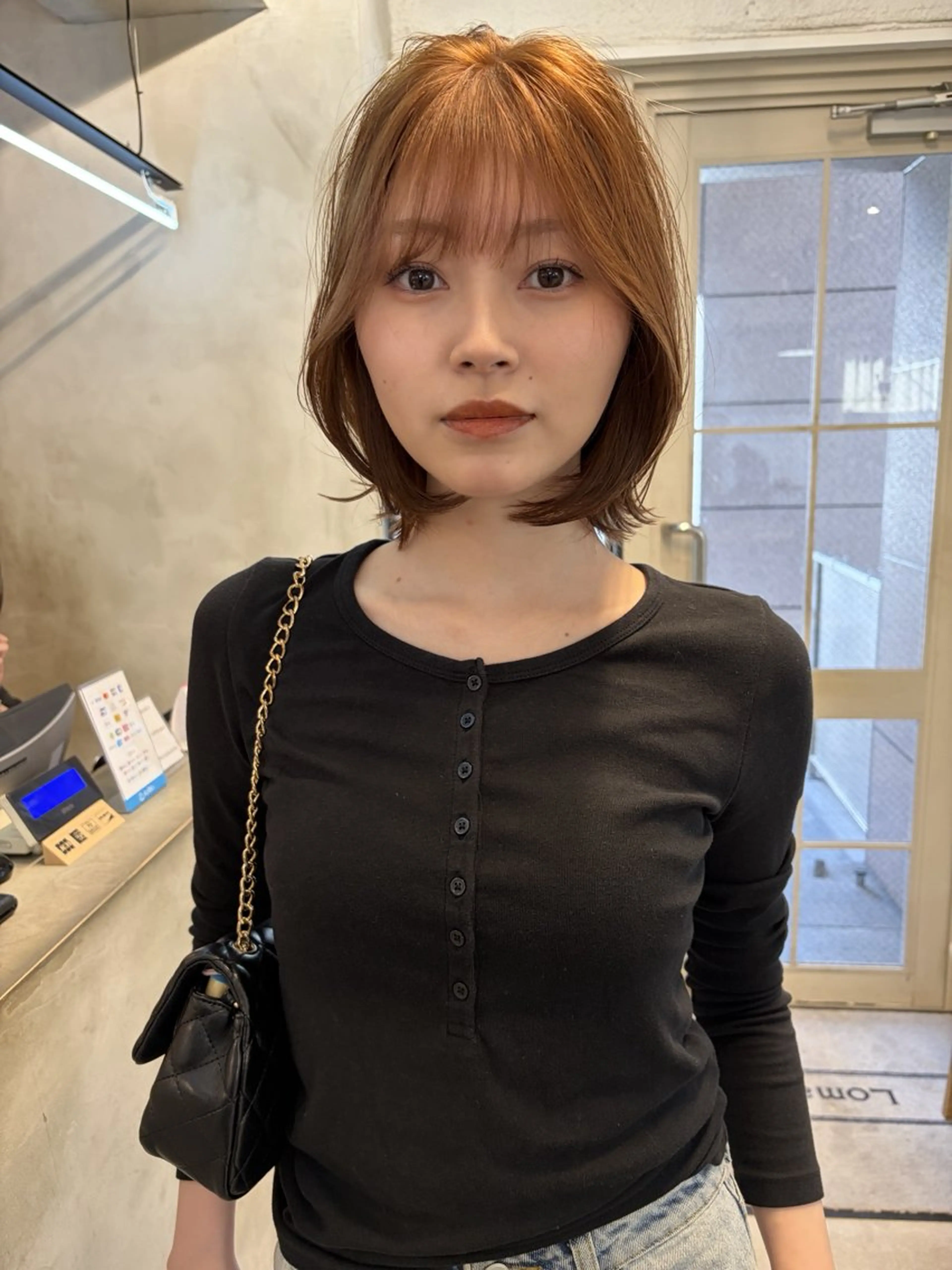 ミディアム カラー ヘアカラー トリートメント 赤み消しカラー/ ナチュラル/トモキのヘアスタイル
