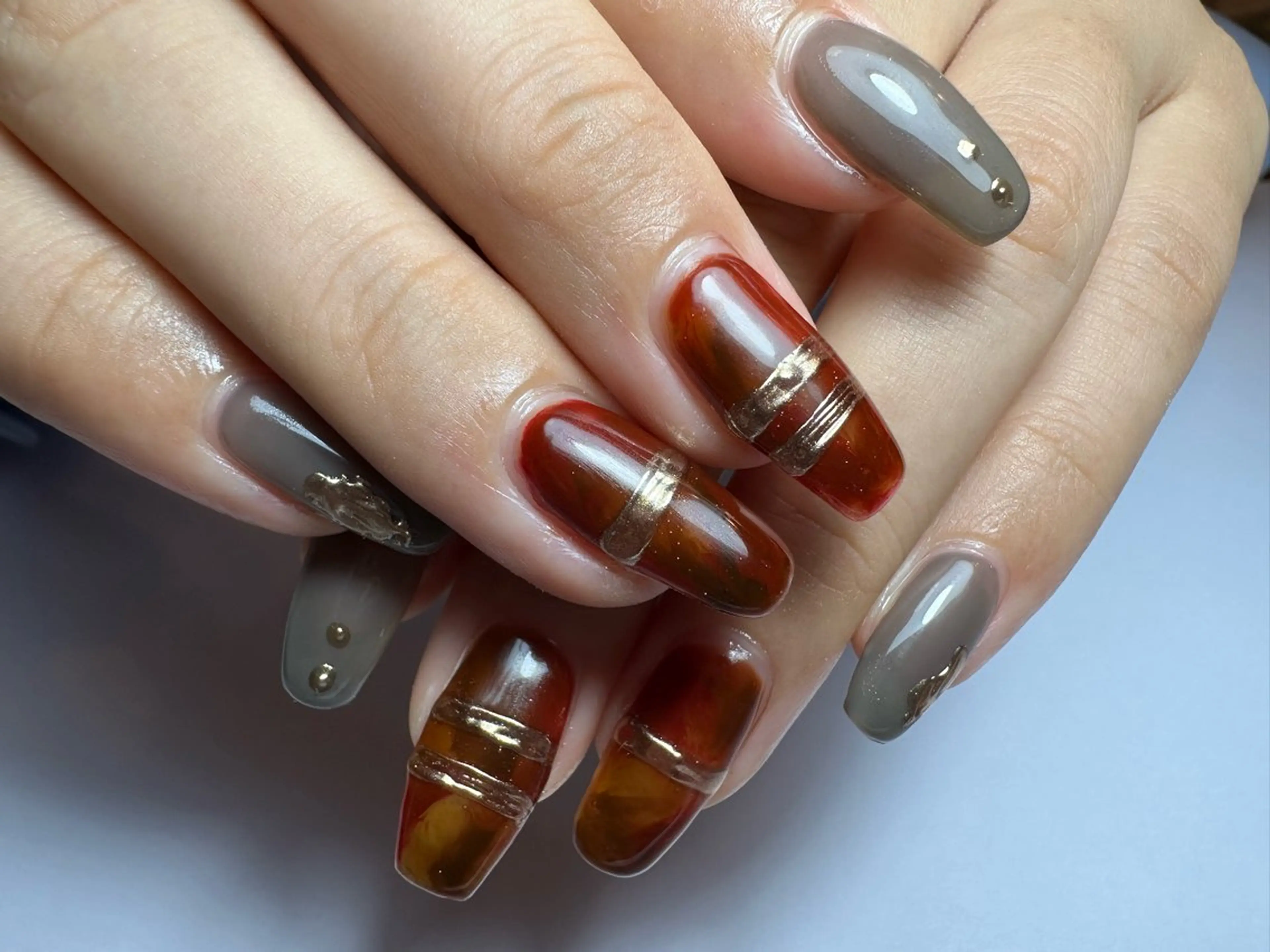 セミロング shandy nailのネイルデザイン