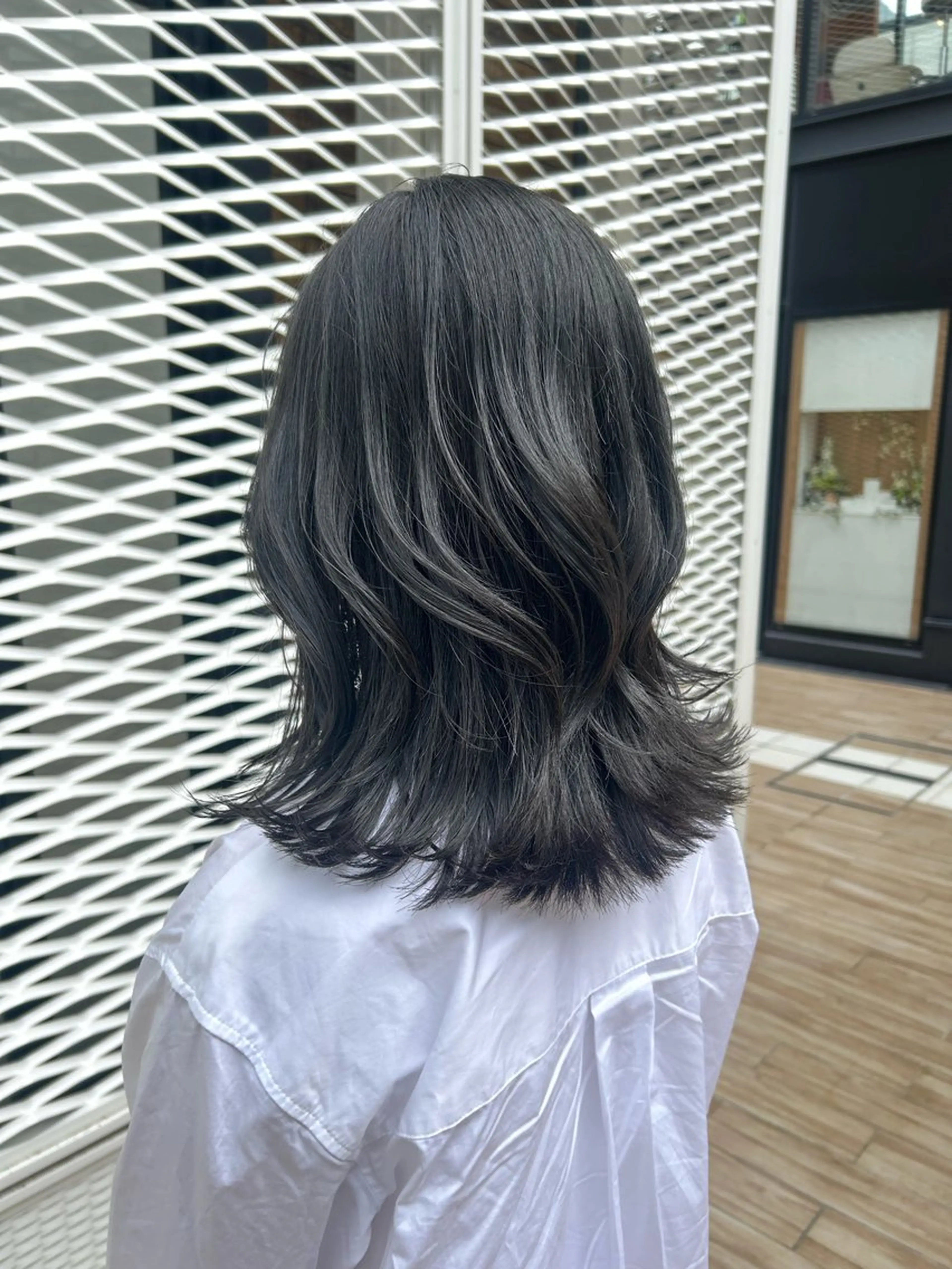 ミディアム カラー ヘアアレンジ カット ヘアカラー トリートメント yuka .のヘアスタイル