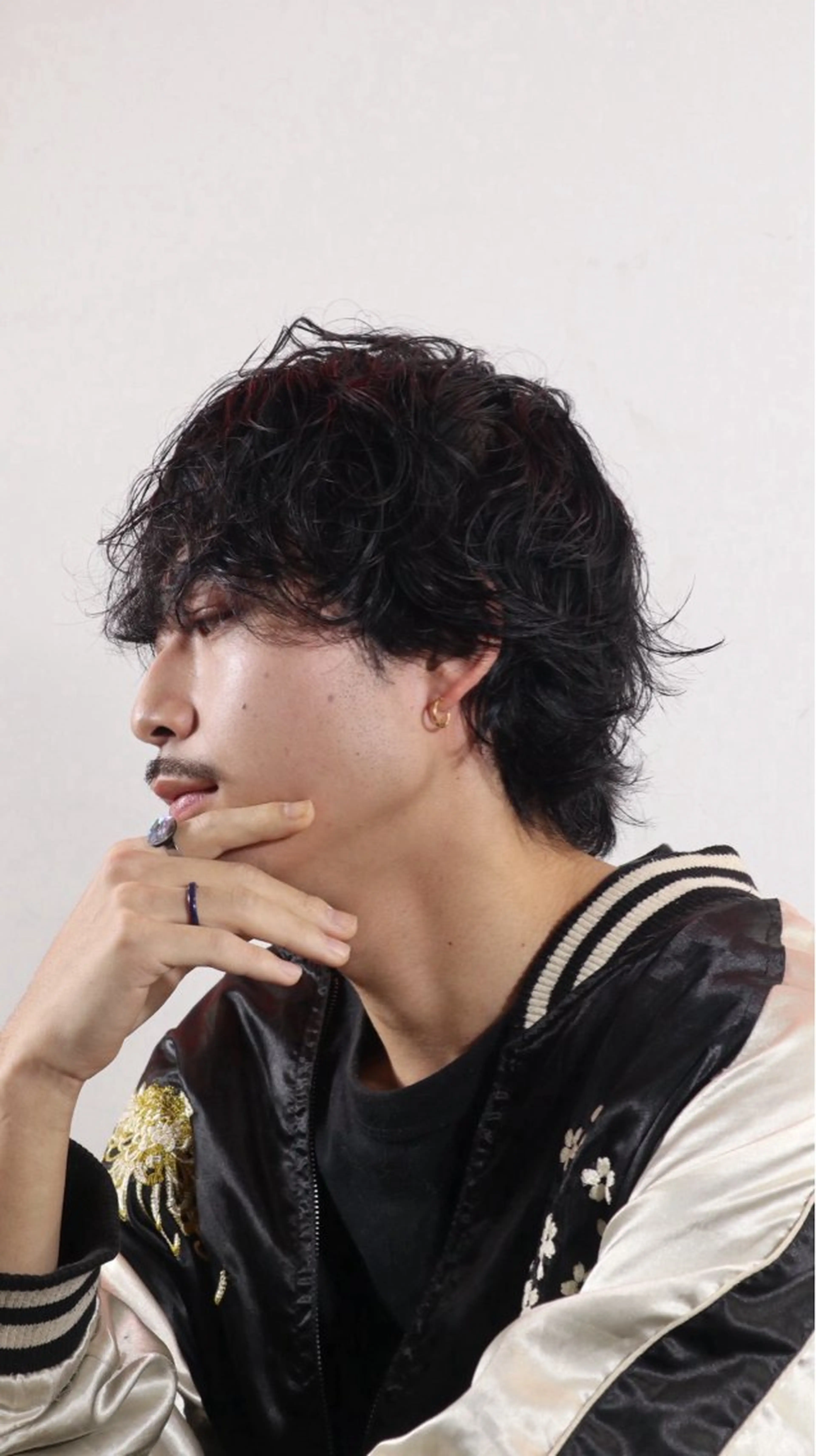 パーマ メンズ メンズパーマ メンズウルフカット ウルフカット メンズパーマ特化 園田　楓莉のヘアスタイル