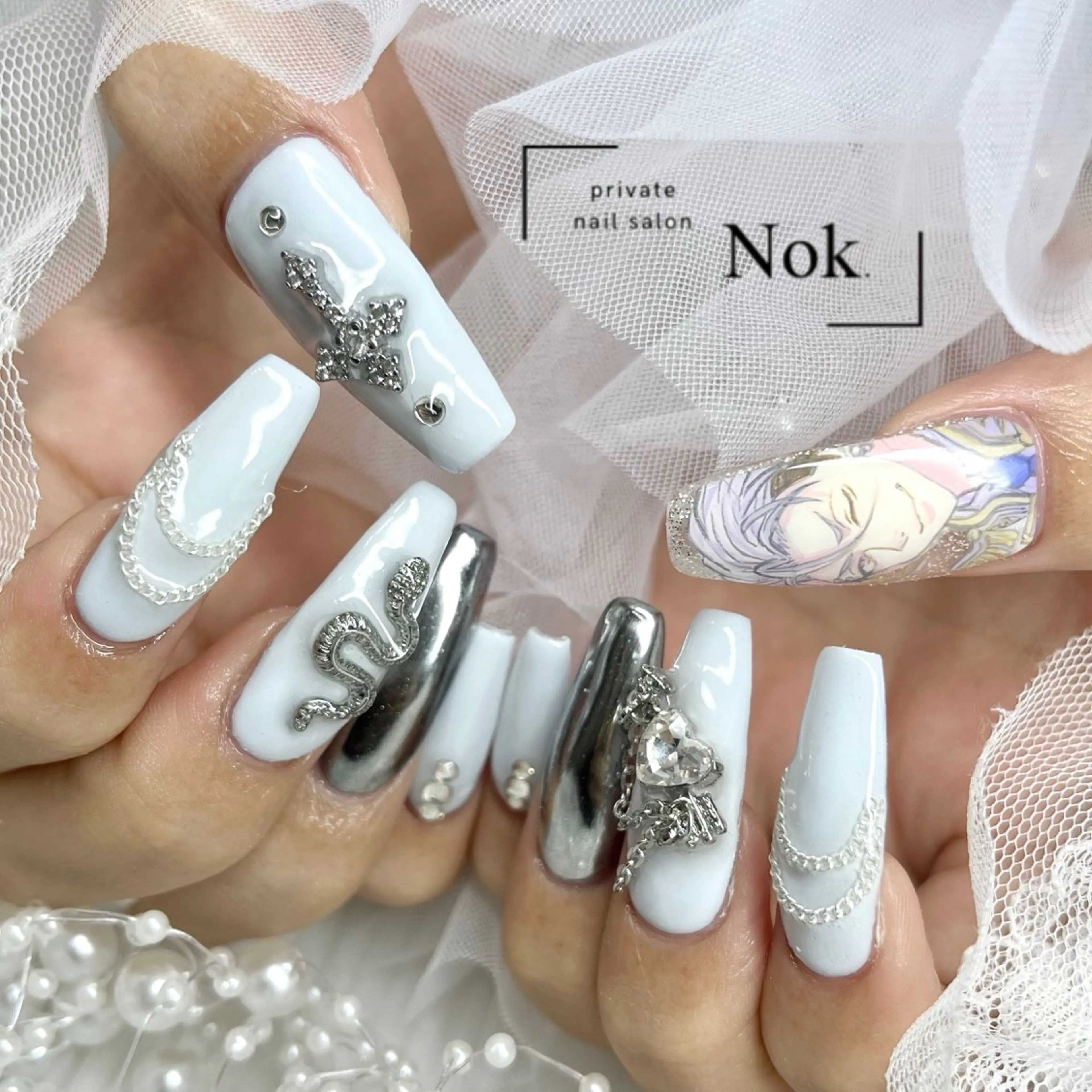 ネイル ハンドネイル 池袋痛ネイル Nok. 渡辺のネイルデザイン