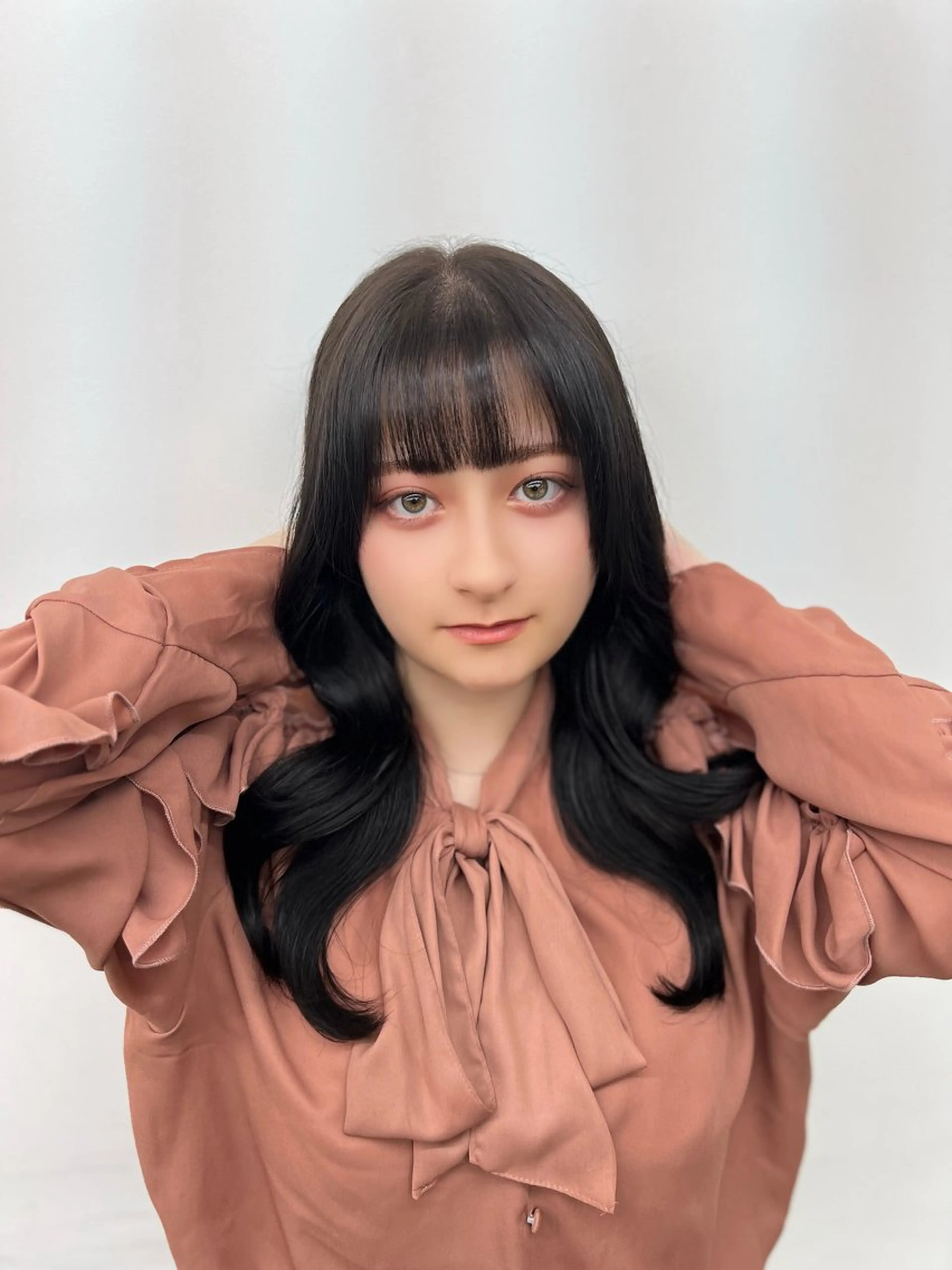 ロング カラー ダークグレー レイヤーカット カット ヘアカラー トリートメント レイヤー/髪質改善 DAISUKEのヘアスタイル