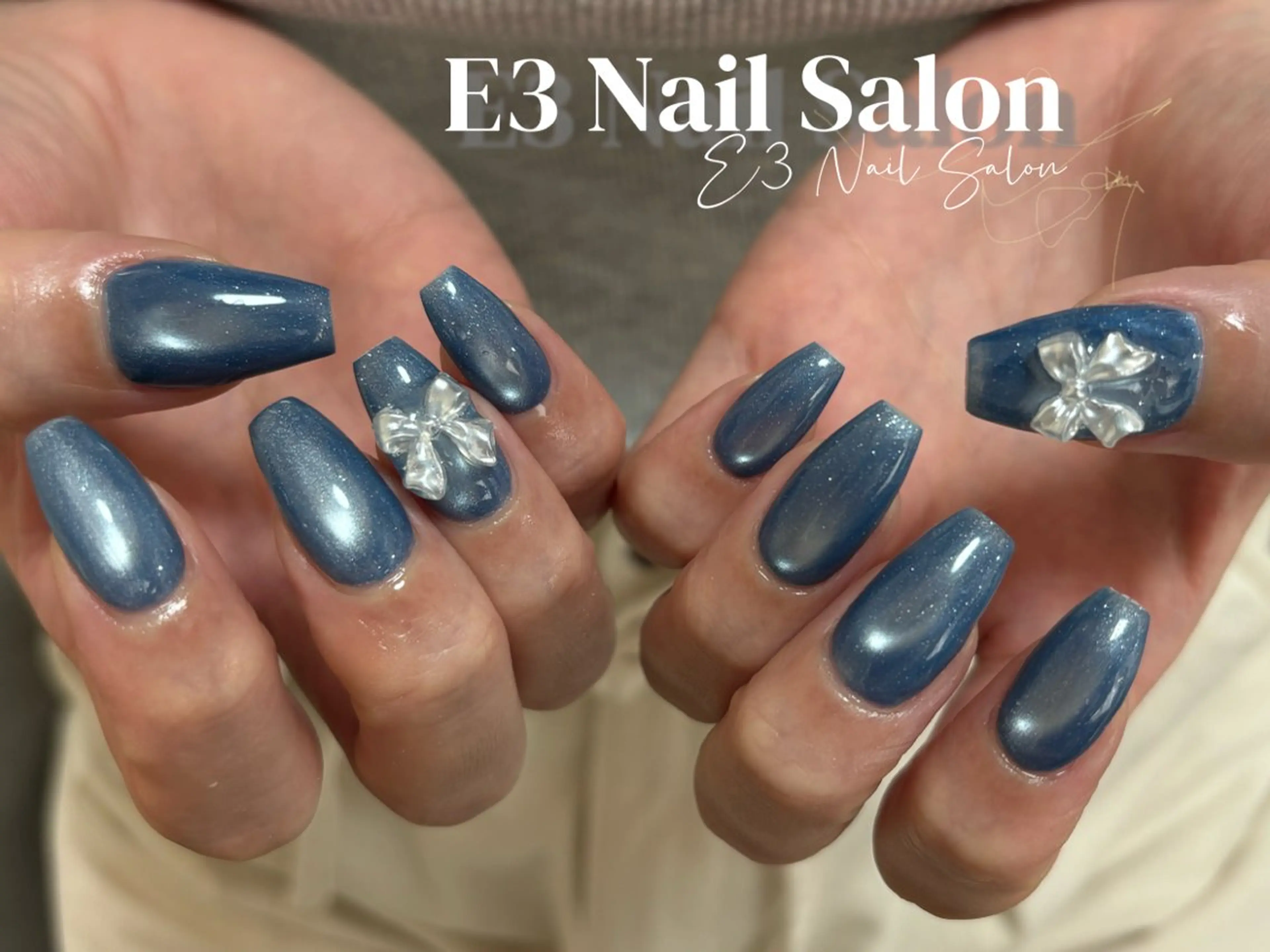 ネイル 桜ネイル フレンチネイル ジェルネイル ガラスフレンチ グラデーション ハンドネイル E3 Nail Salonのネイルデザイン