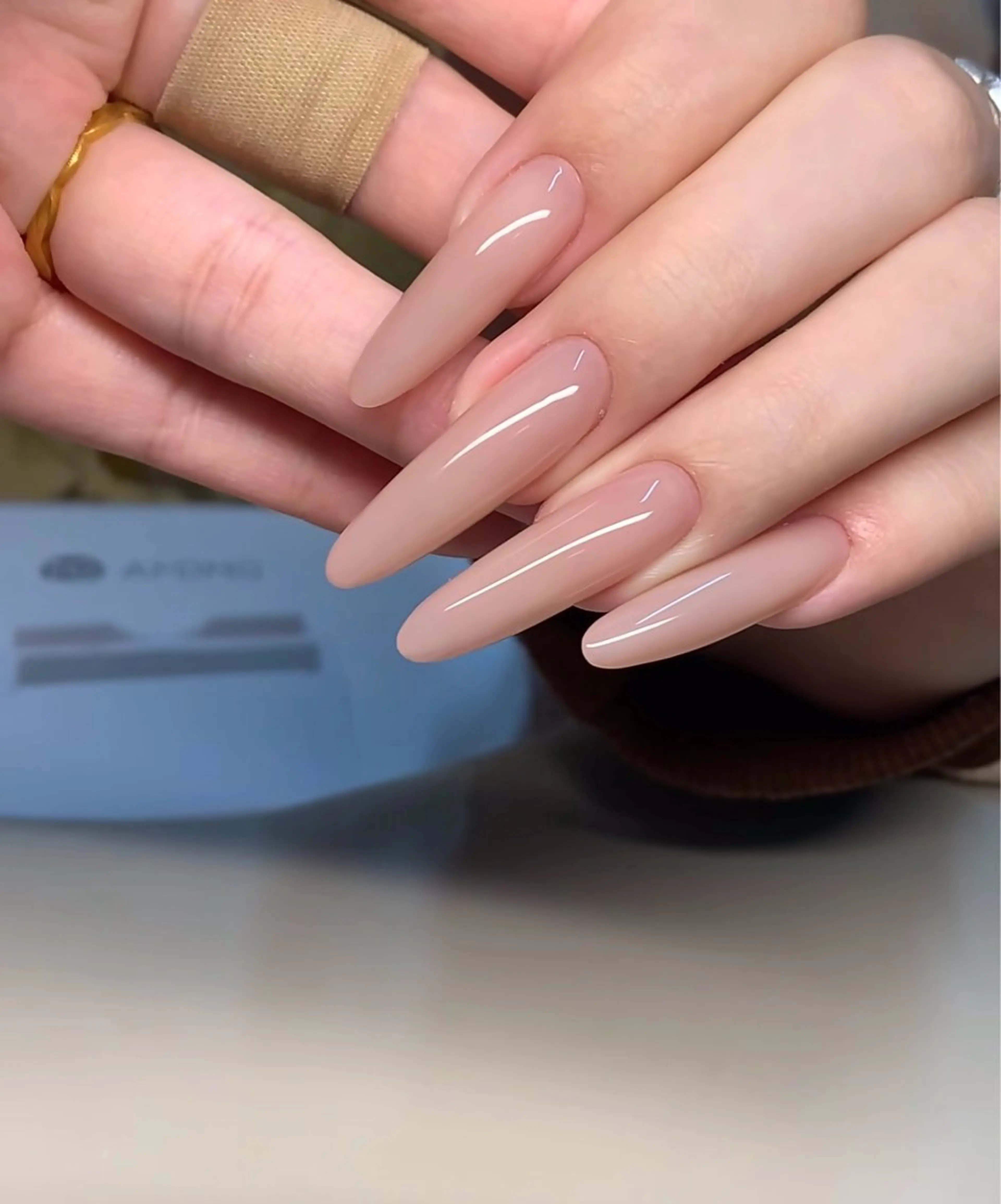 ネイル フレンチネイル キラキラネイル 韓国ネイル シンプルネイル ワンホンネイル ハンドネイル MEI Nailのネイルデザイン