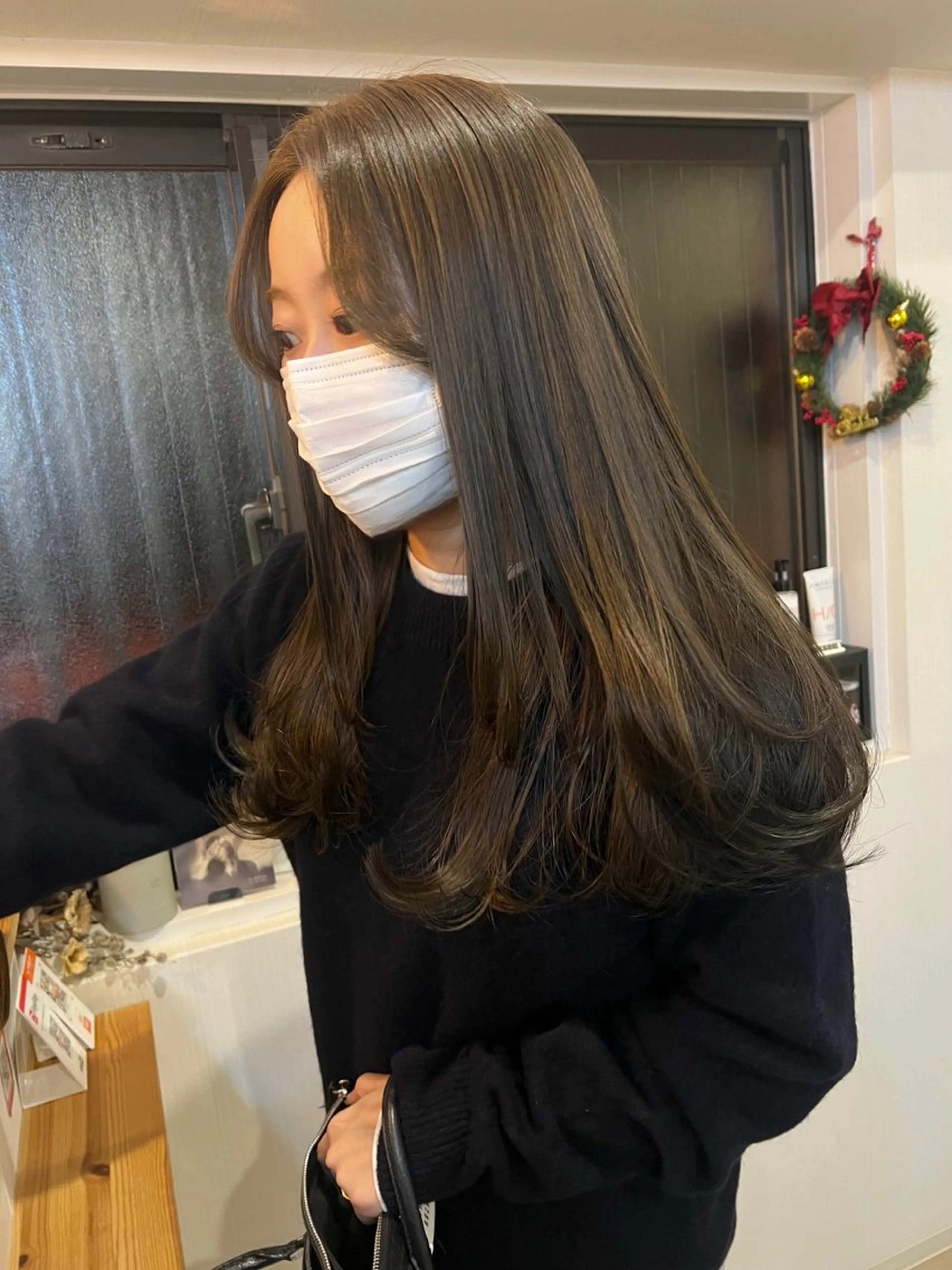 ロング カラー カット ヘアカラー トリートメント トレンドと似合わせ/ マンツーマン/西上楓のヘアスタイル