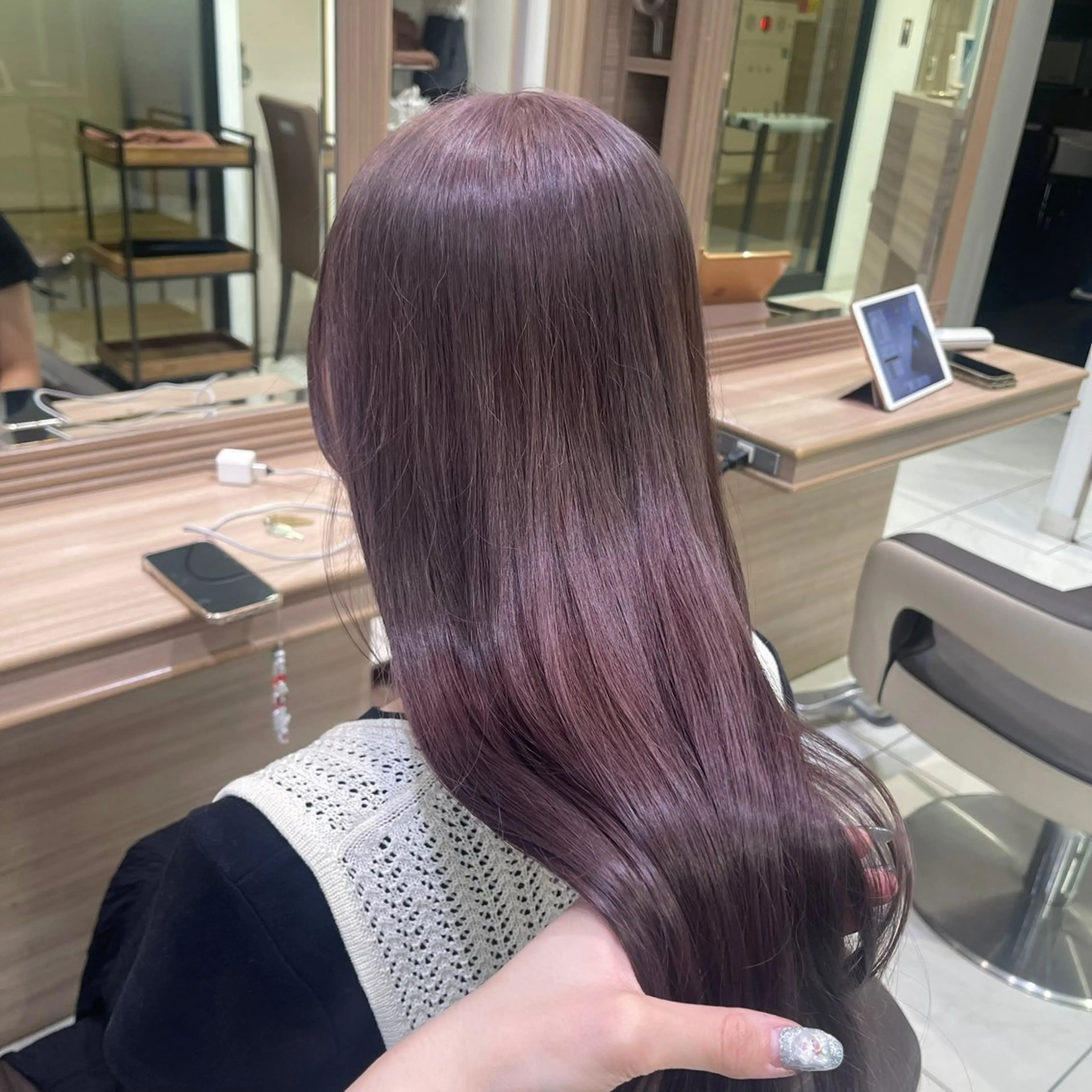 ロング カラー ヘアカラー トリートメント 艶カラー みゆう🎀のヘアスタイル