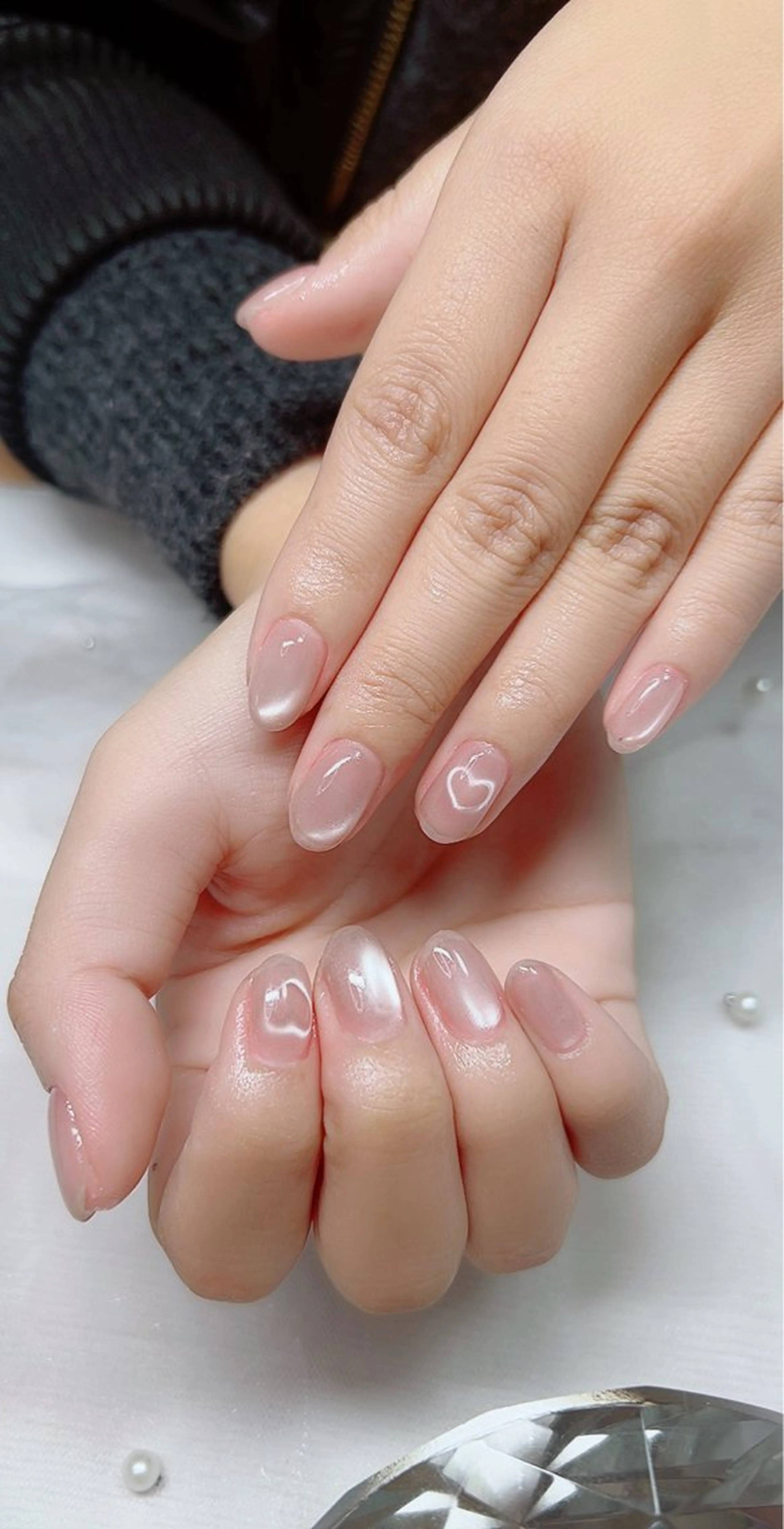 ネイル マグネットネイル シンプルネイル ハンドネイル Cute Tips nailのネイルデザイン