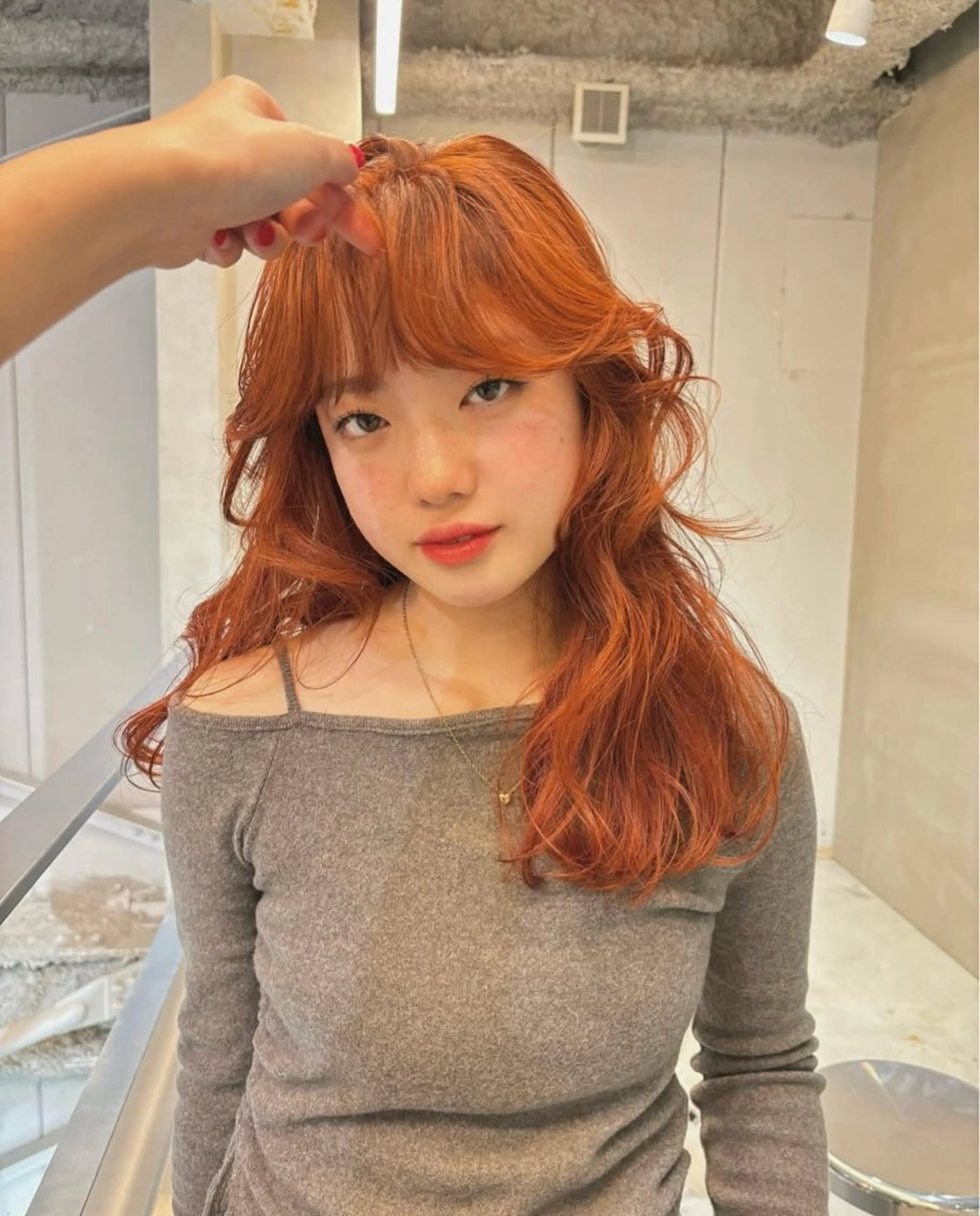 ロング カット ヘアカラー seek北梅田 HINA🍑✨のヘアスタイル