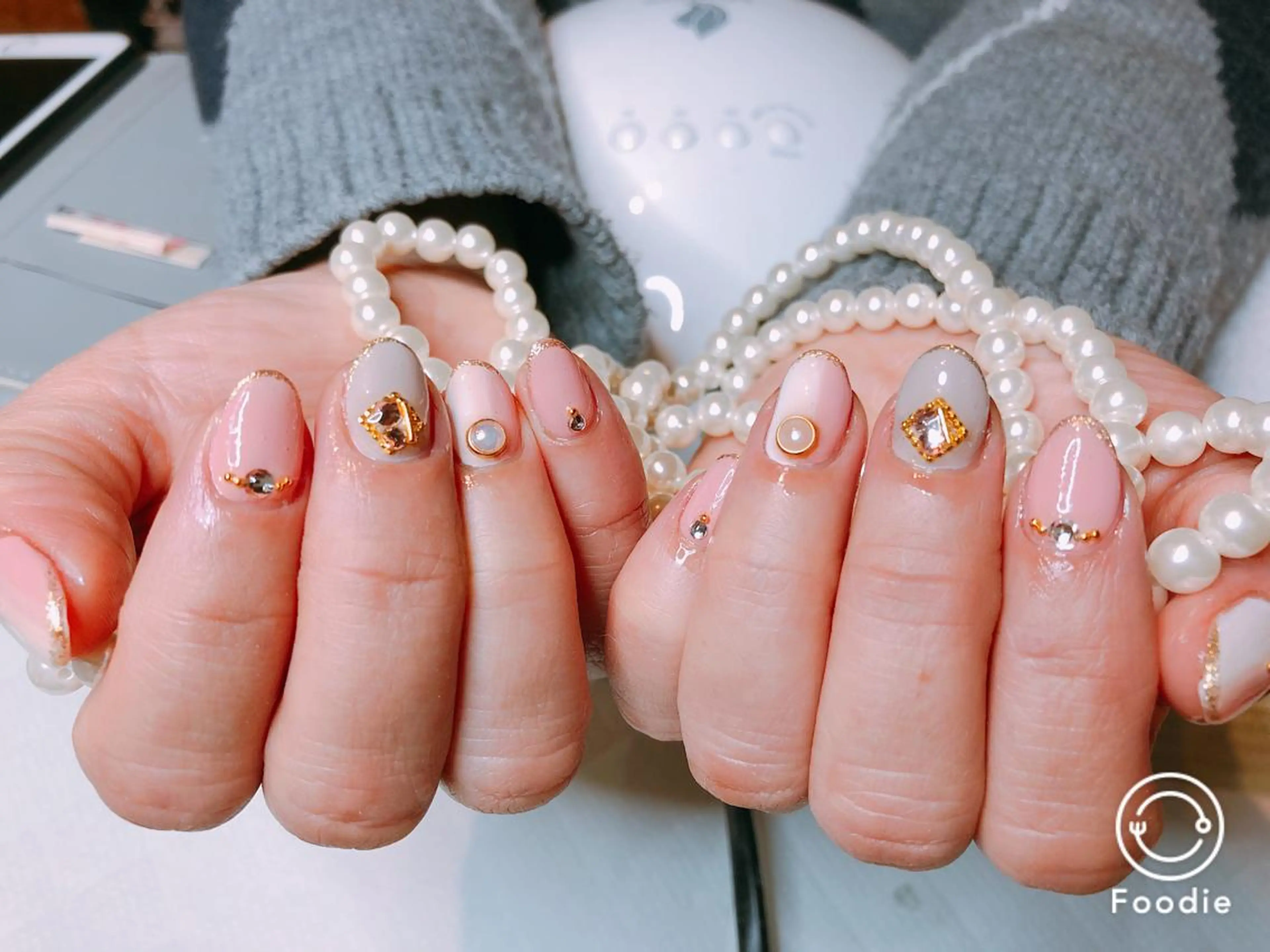 ミディアム ネイル 長さ出し専門 nynaのネイルデザイン