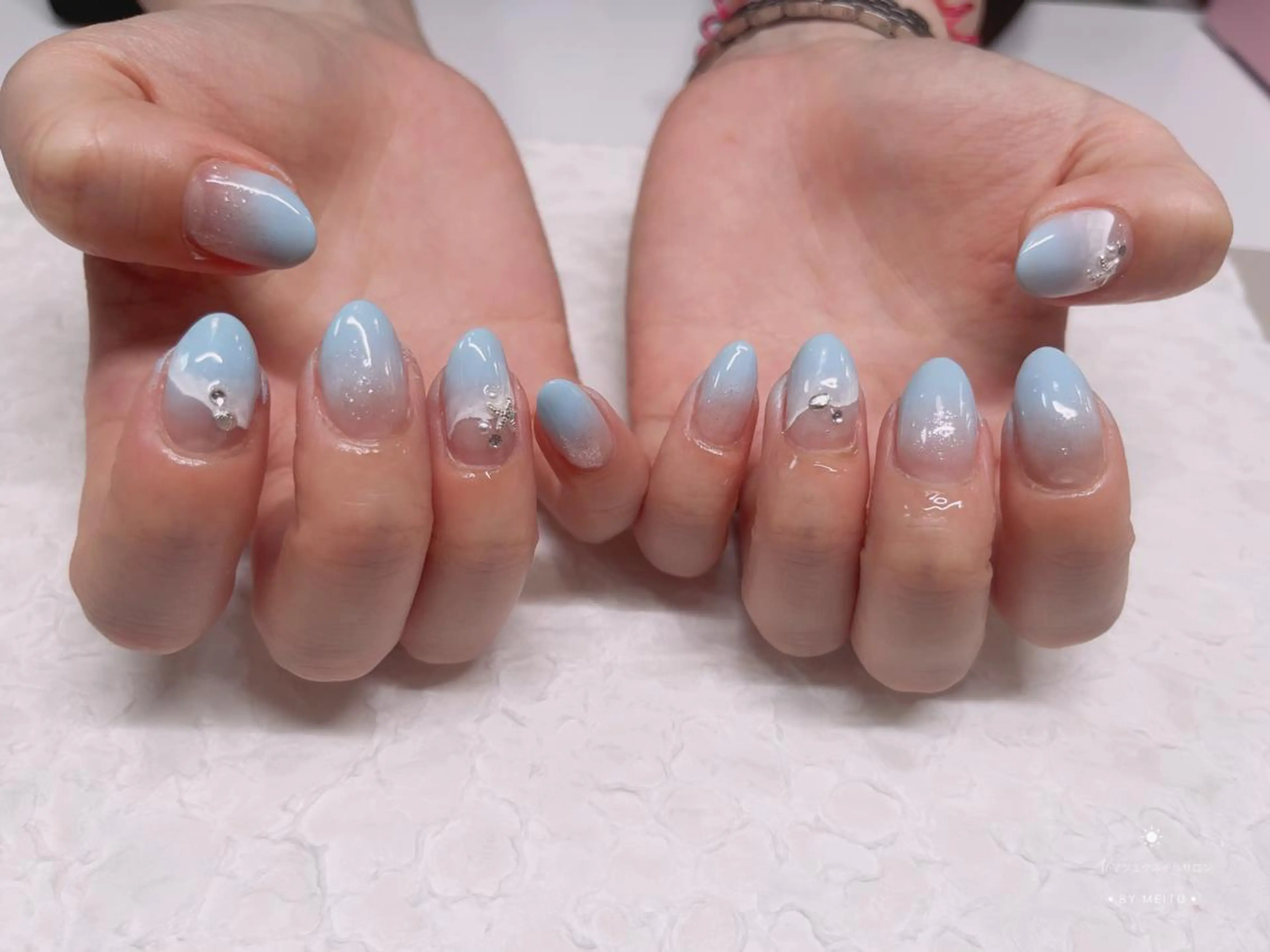 ネイル チークネイル 長さ出し フットネイル フレンチネイル ジェルネイル AB マツエクネイルサロンのマツエク・マツパデザイン