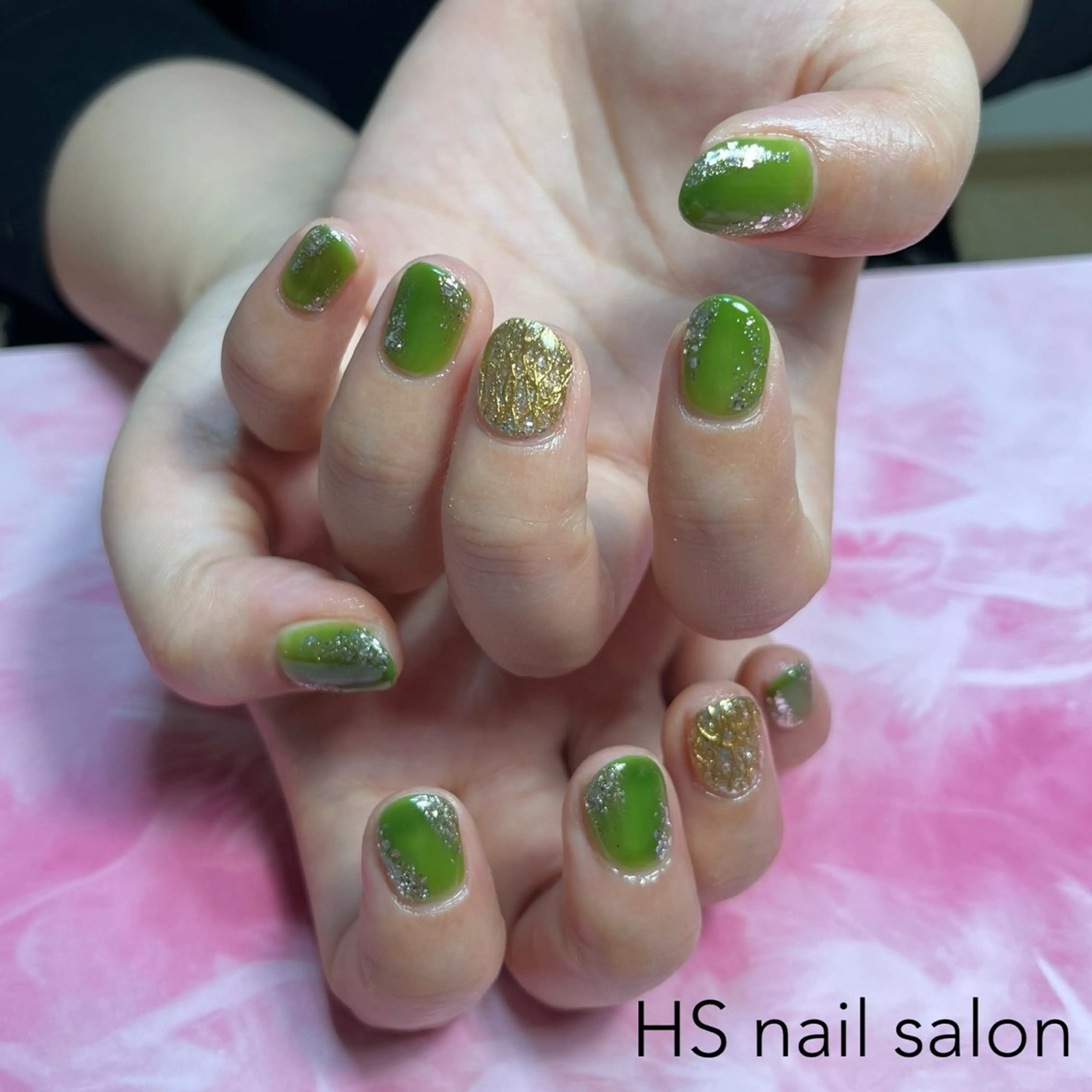 ショート ハンドネイル hs nail salonのネイルデザイン