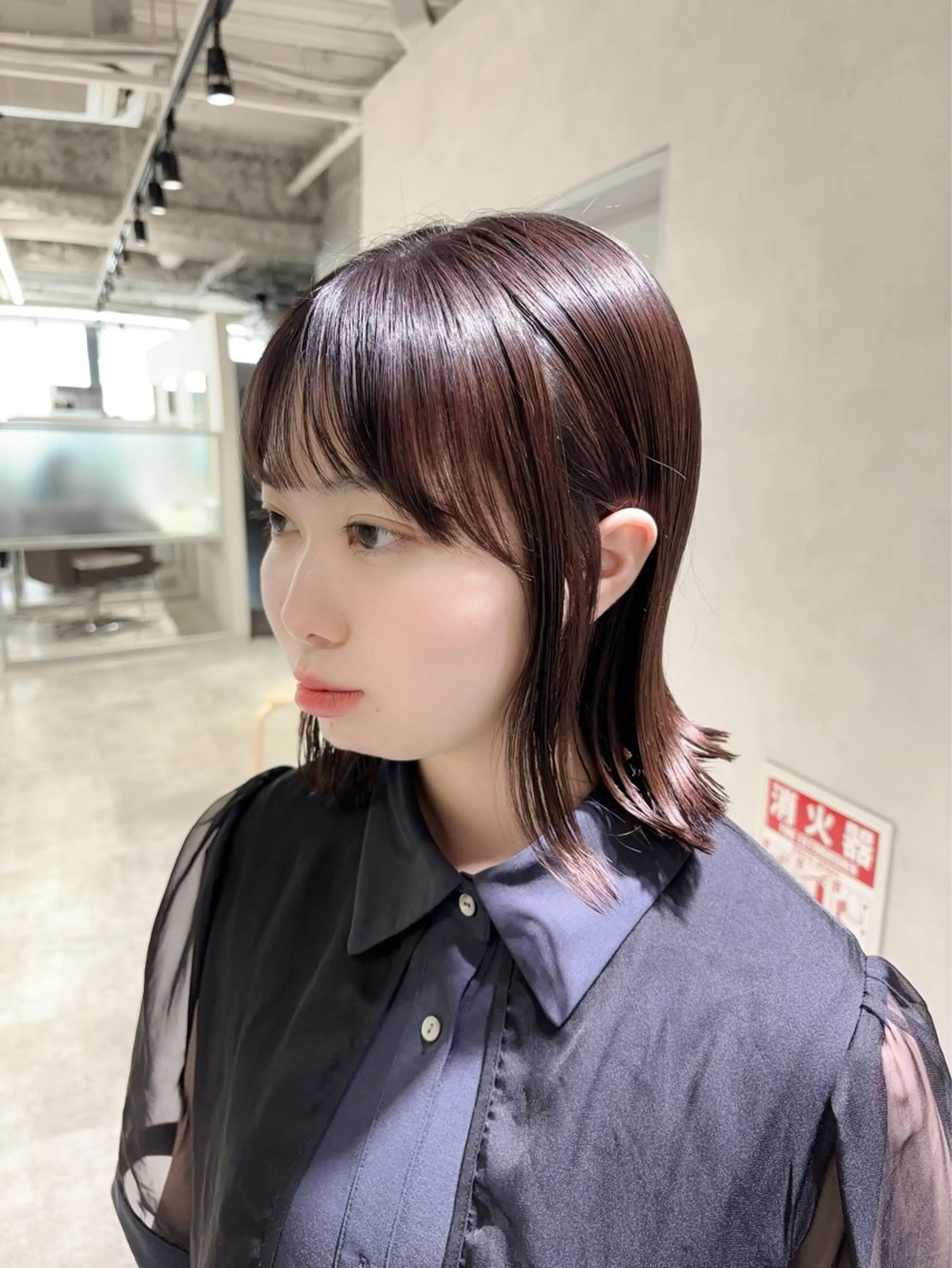 ミディアム 門原 理子のヘアスタイル