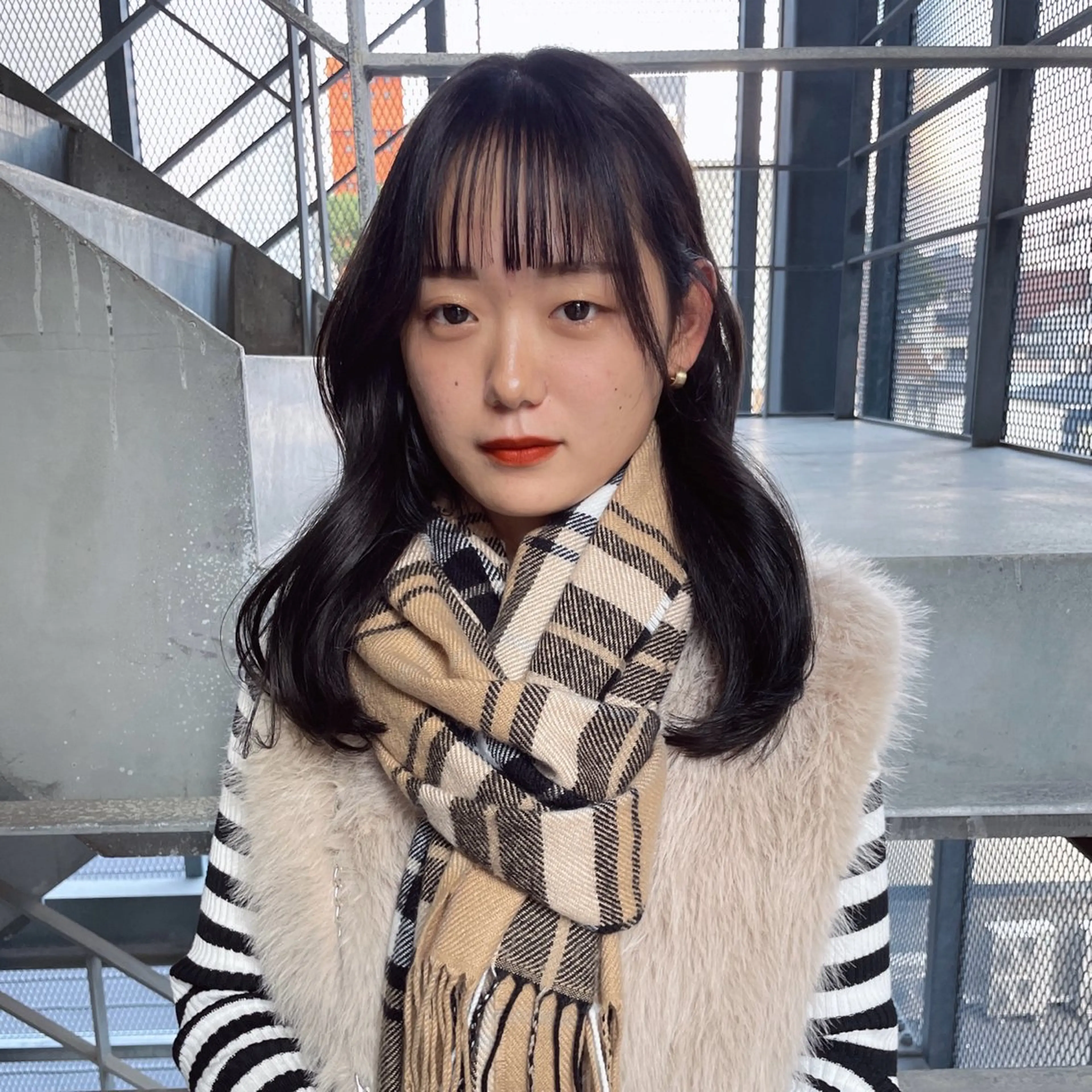 ロング カラー エクステ・レイヤ ーカット松下宗翔のヘアスタイル