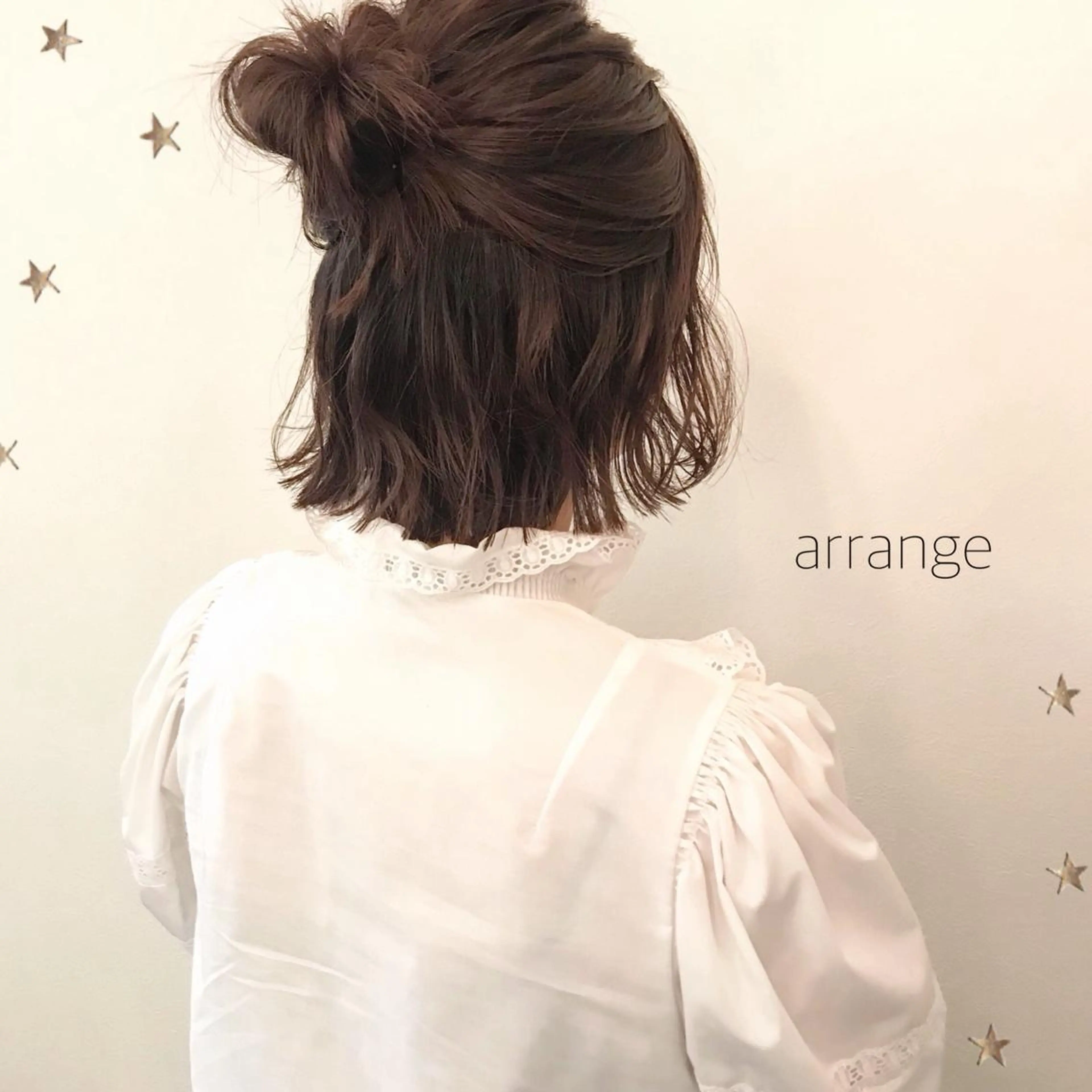 ミディアム ヘアアレンジ 市川 千夏のヘアスタイル