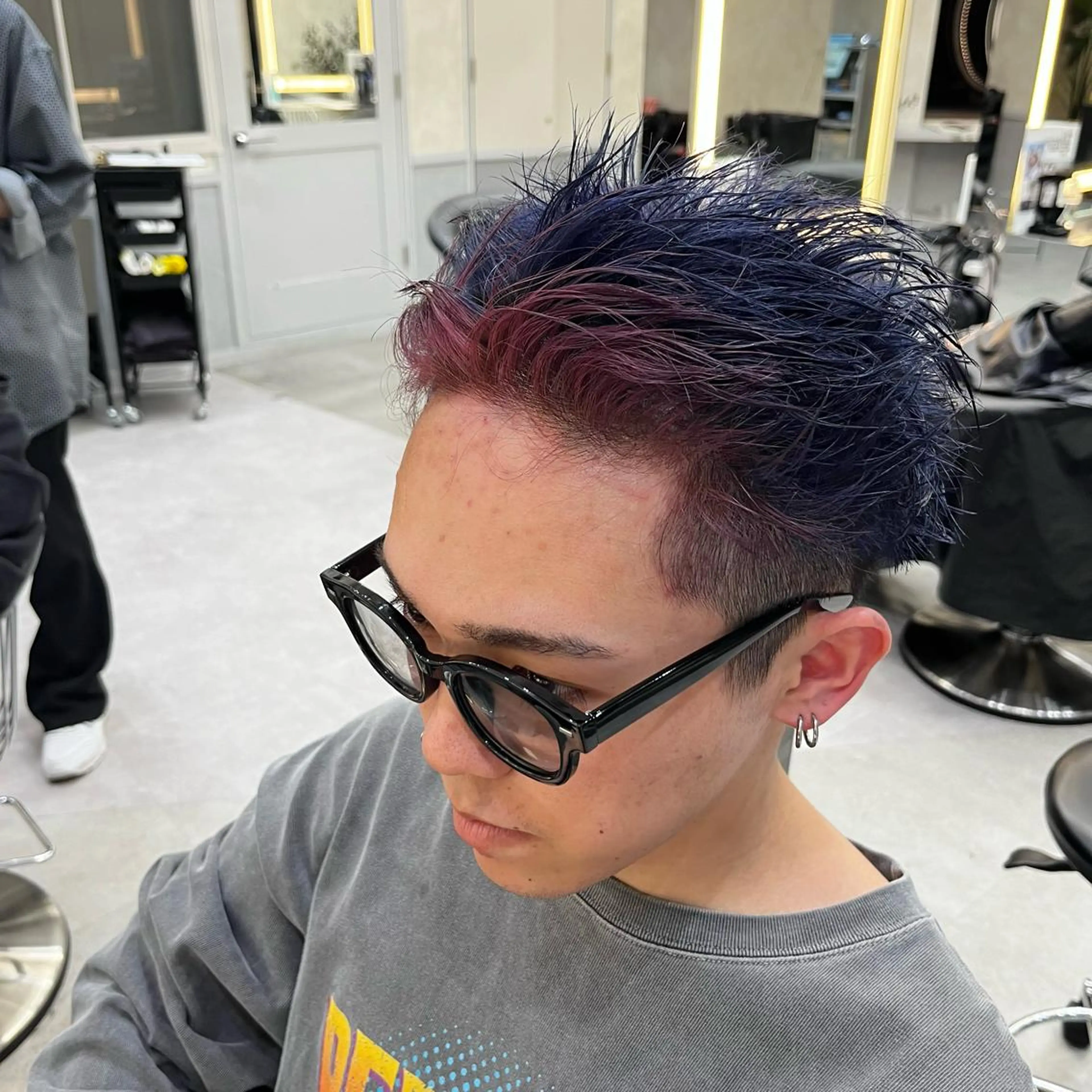 ショート カラー メンズ 池袋/似合わせ/縮毛 髪質改善【ugen】のヘアスタイル