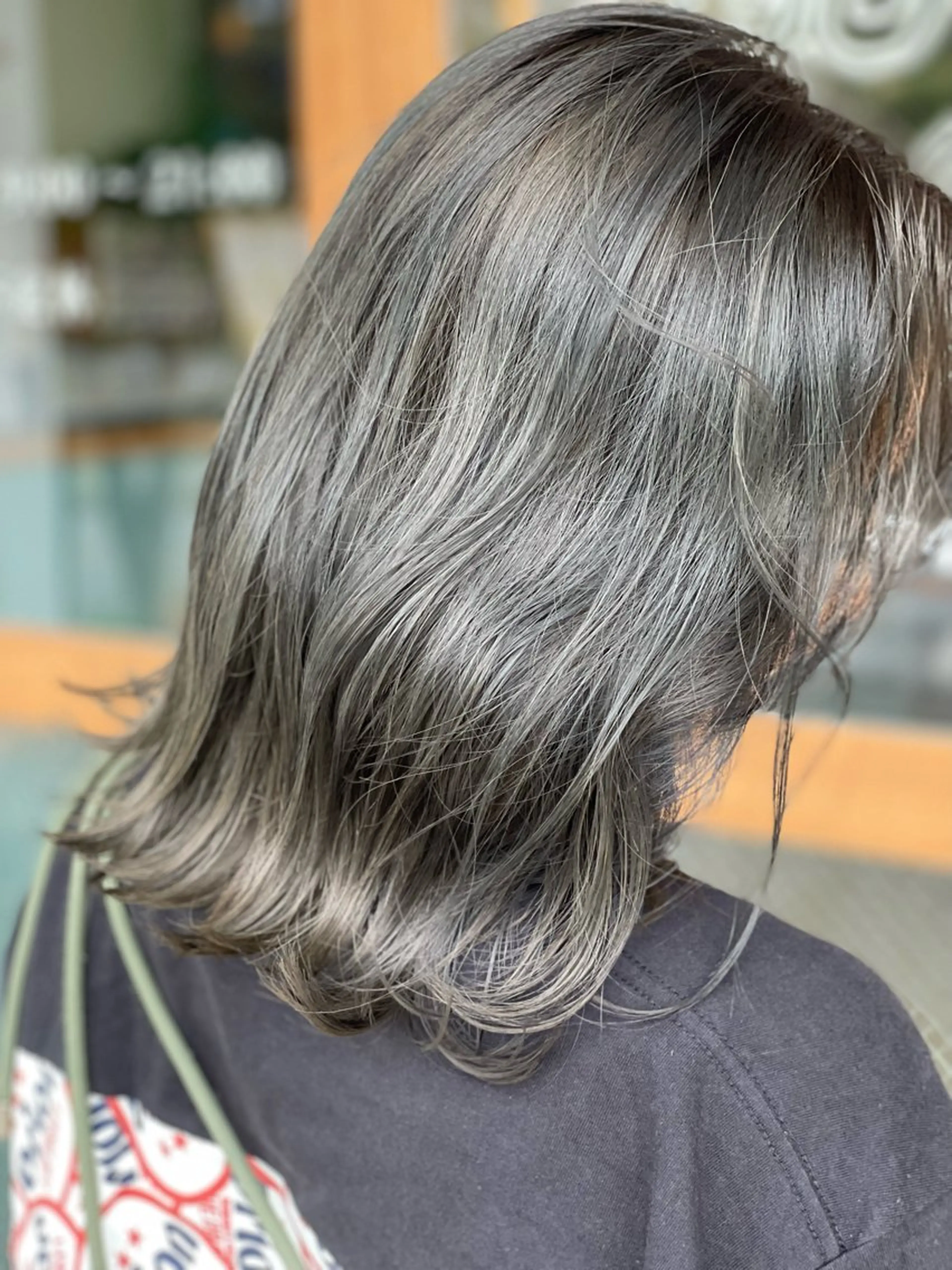 セミロング カラー グレージュ Snaly カラー特化ページのヘアスタイル