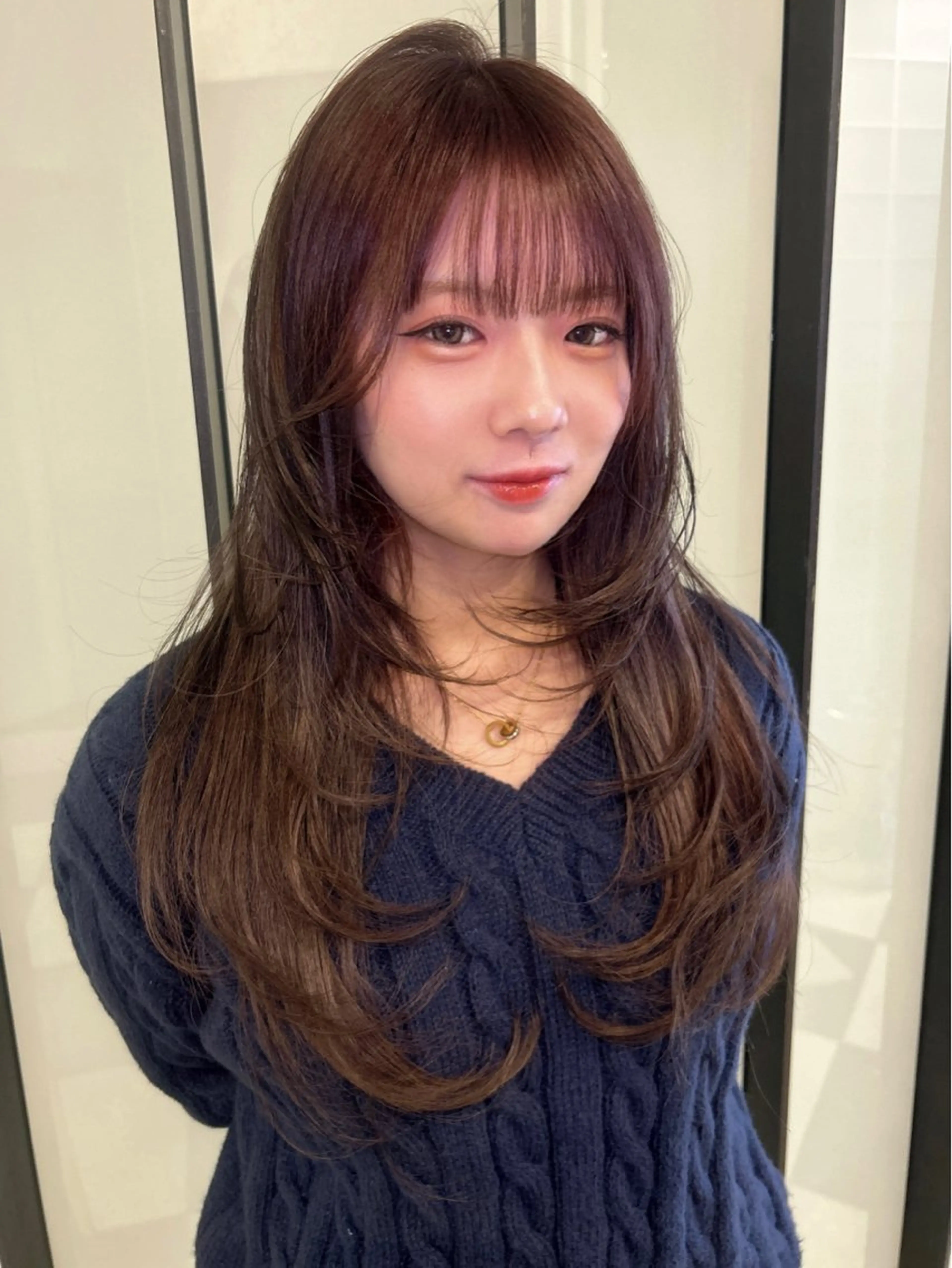 ロング レイヤーカット 高山沙来/ストレート パーマ特化/縮毛矯正のヘアスタイル