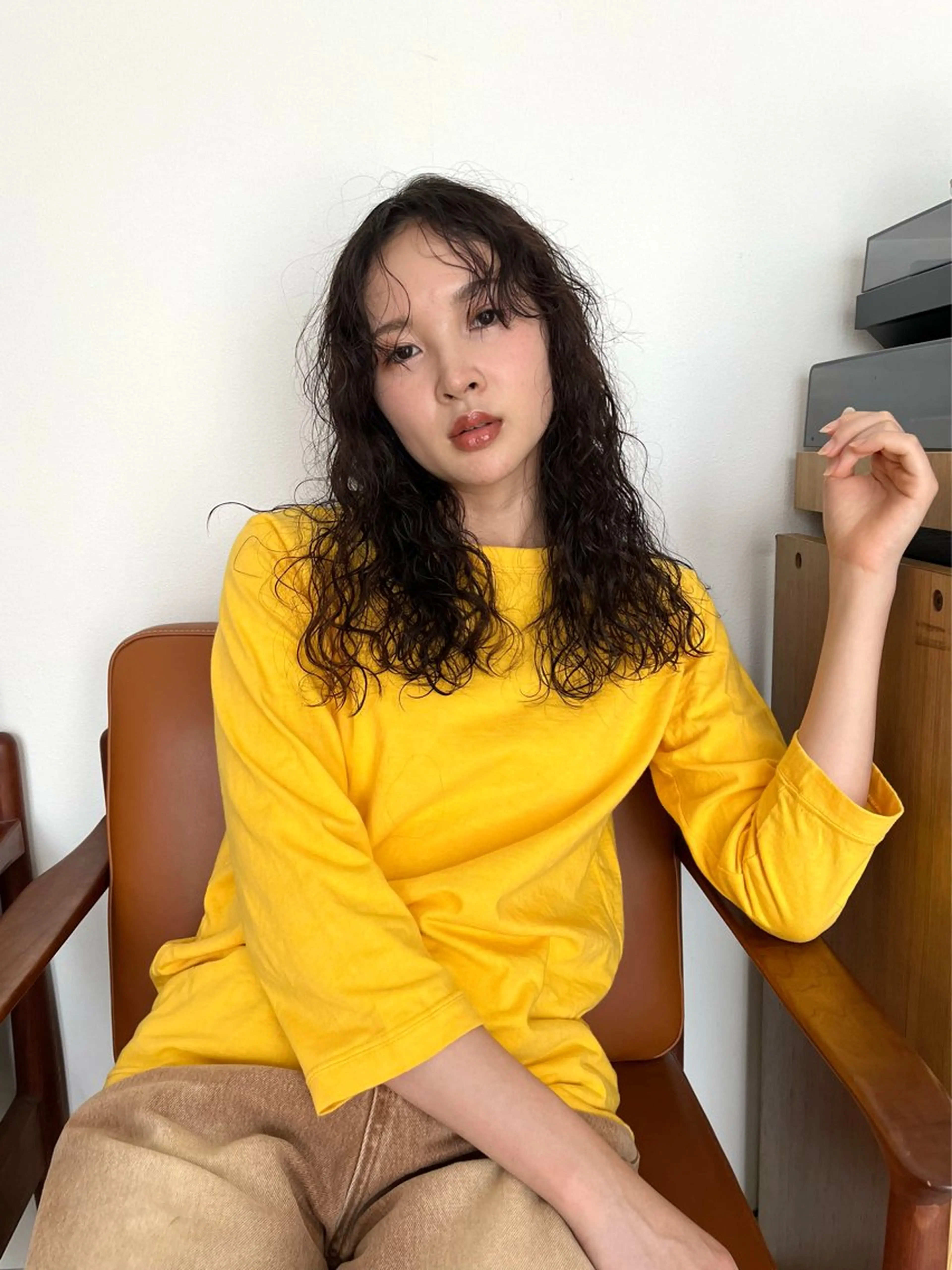 ミディアム 小山夕稀/ニュアンス パーマ/新城のヘアスタイル