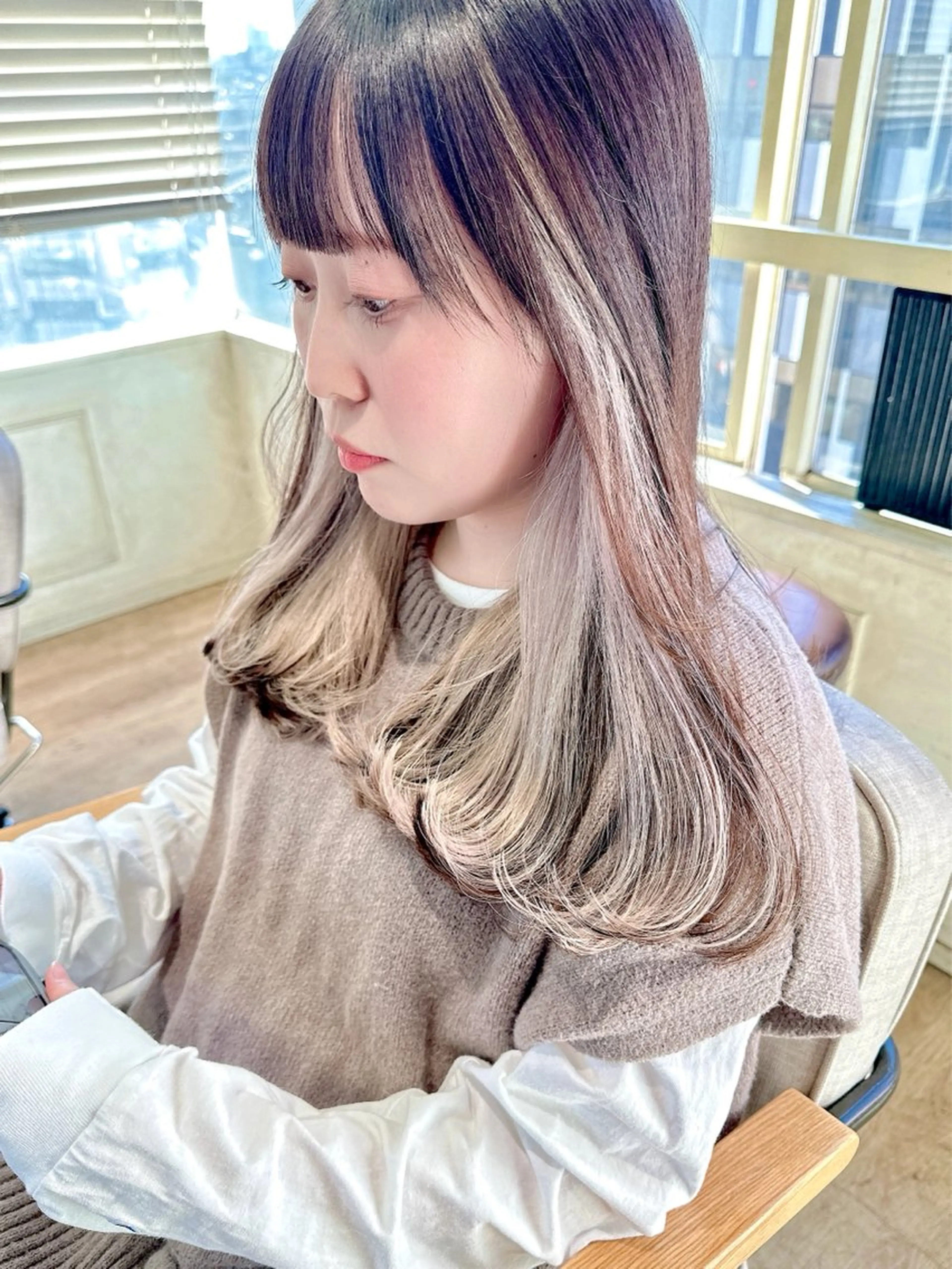 【ミニモ限定】NewOpen/ケアブリーチイヤリング+カラー+トリートメント¥10000の写真