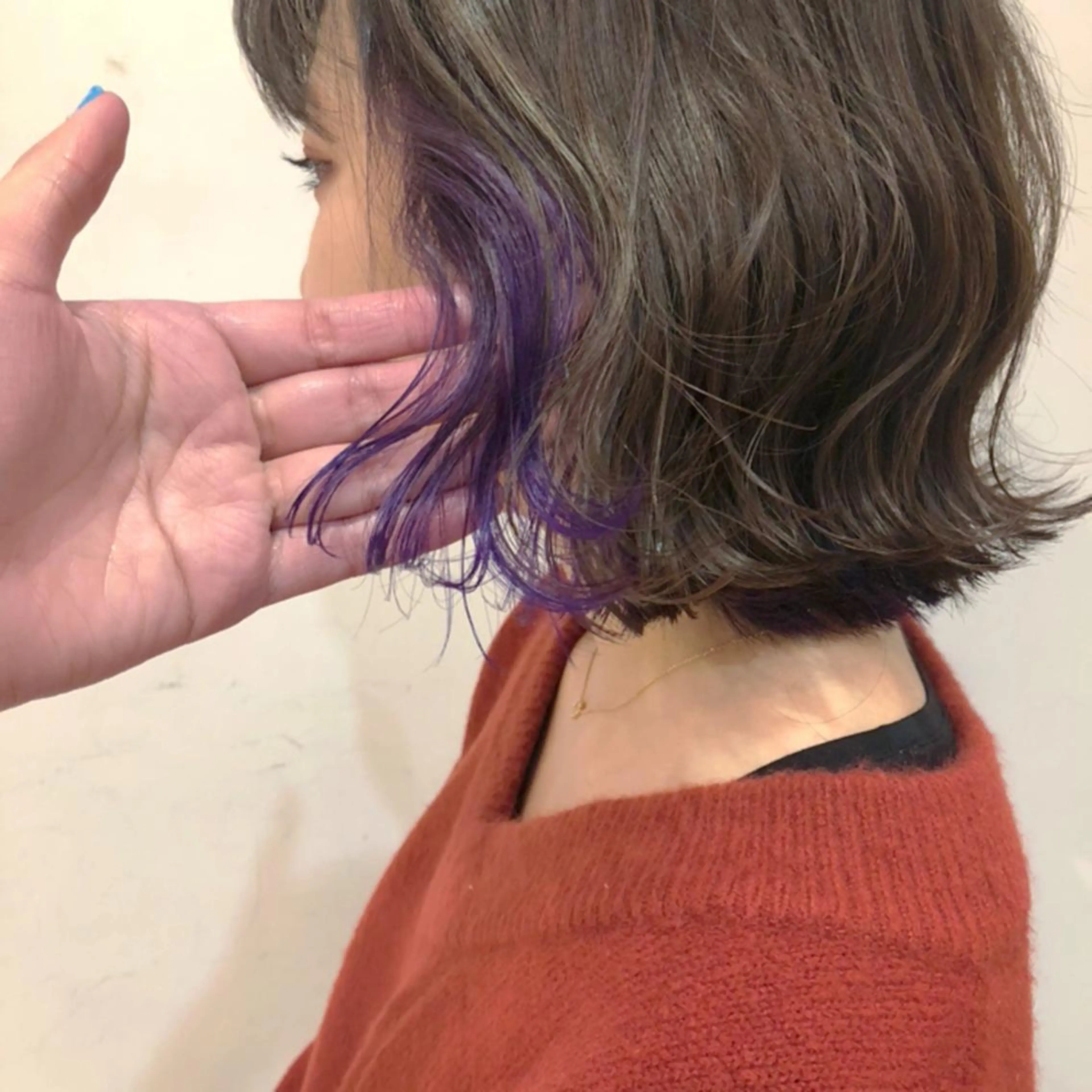 ミディアム カラー パーマ ヘアアレンジ メンズ ネイル マツエク・マツパ メンズインナーカラー インナーカラー 天神レイヤーカット No.1💖マユカのヘアスタイル