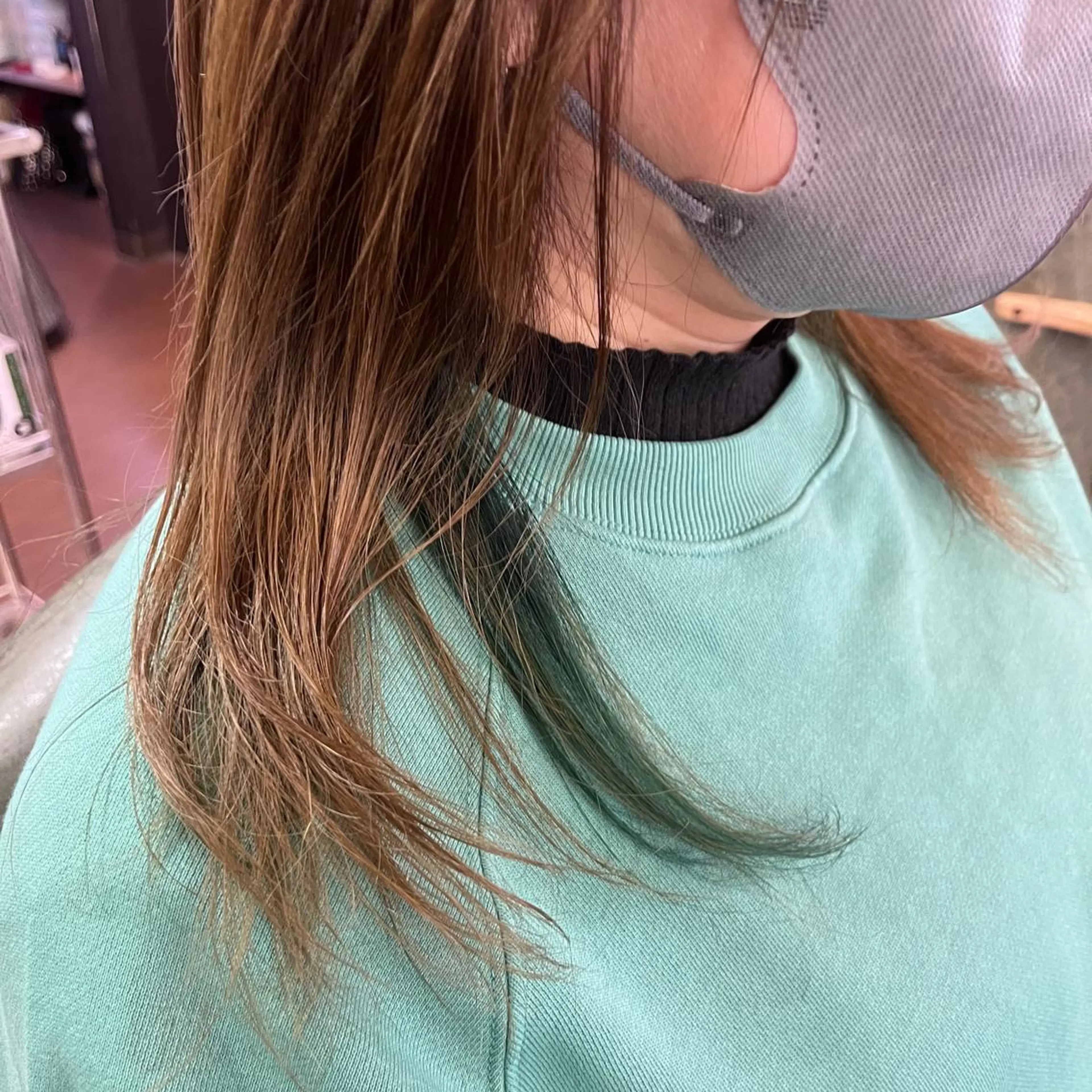 セミロング ハイライト Glanz hair 坂牛匠のヘアスタイル