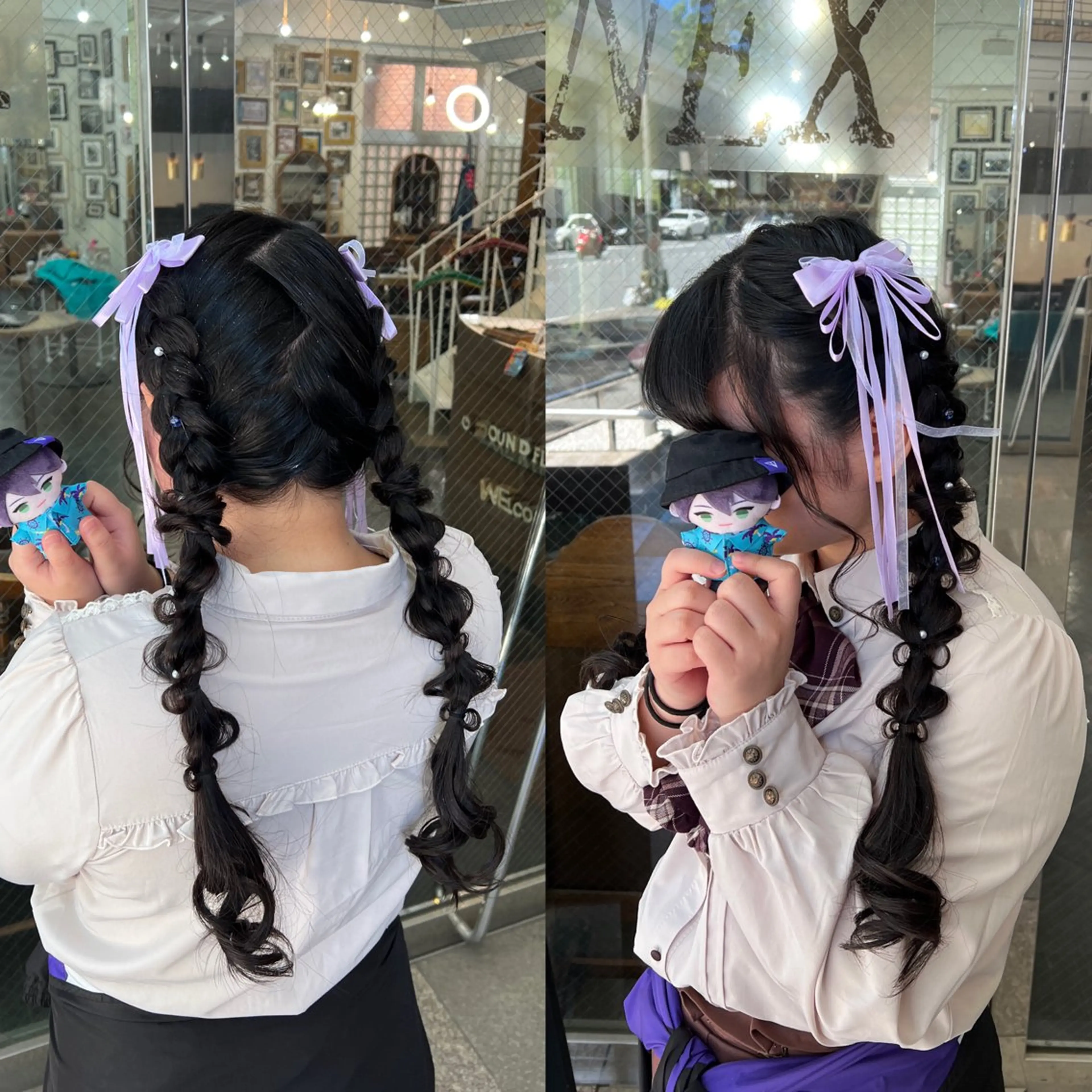 ロング ヘアアレンジ ヘアセット ハイライト/レイヤー /ハイトーン/AOIのヘアスタイル