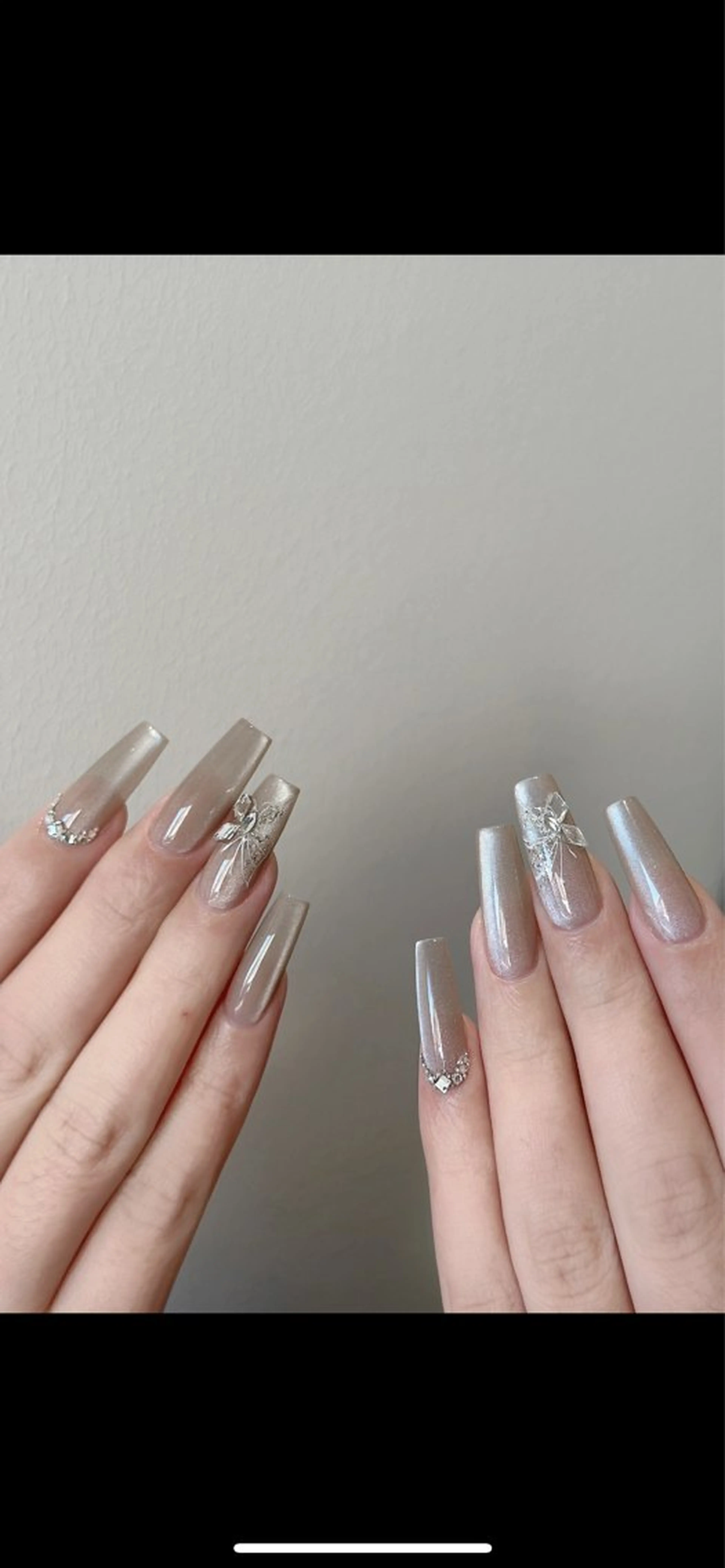 ミニモ限定🌸チップ長さだし🌈大人気マグネットorフラッシュ🔥大きいパーツ2個付けの写真