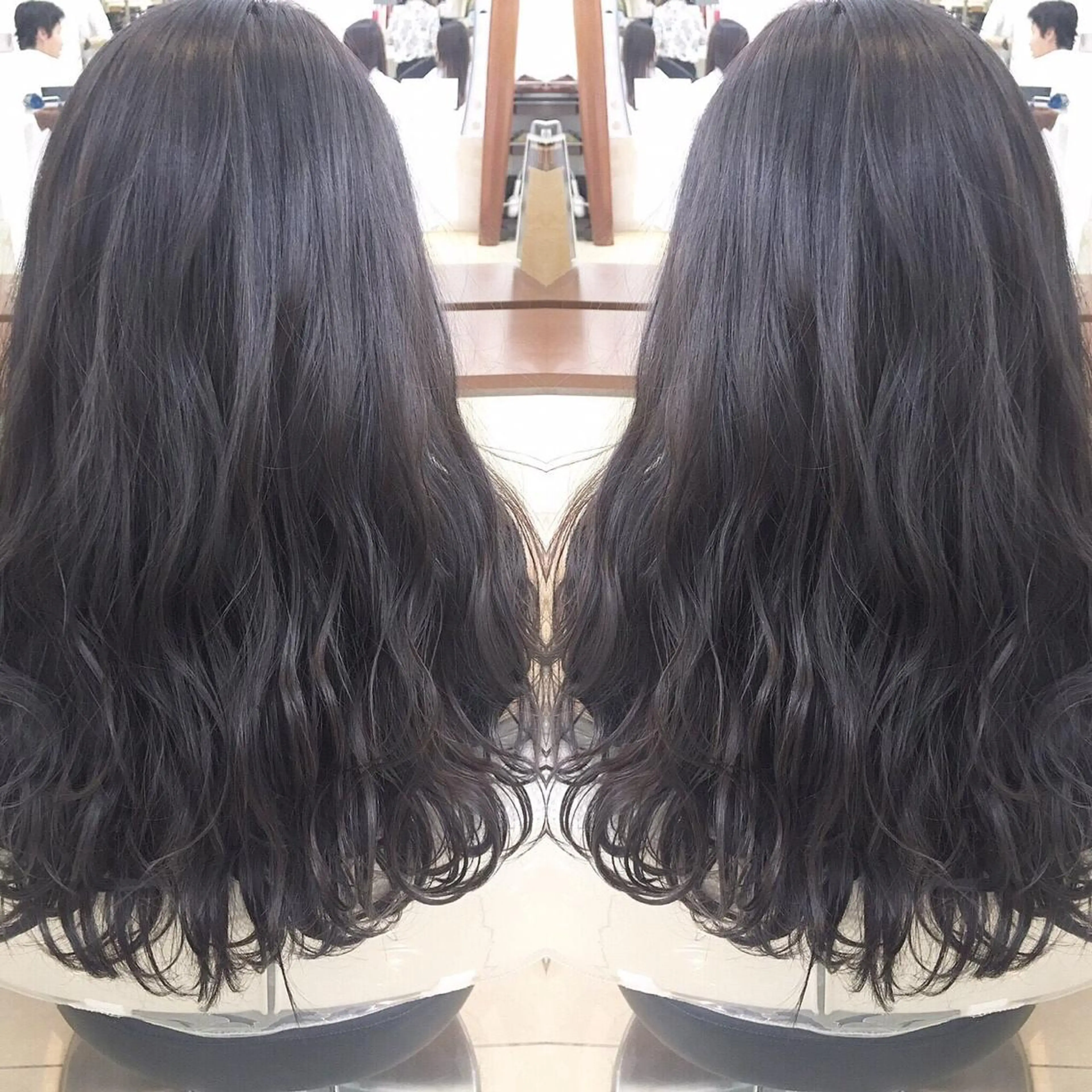 パーマ 東梅田エリアカラー ヘアセットNo. 1のヘアスタイル