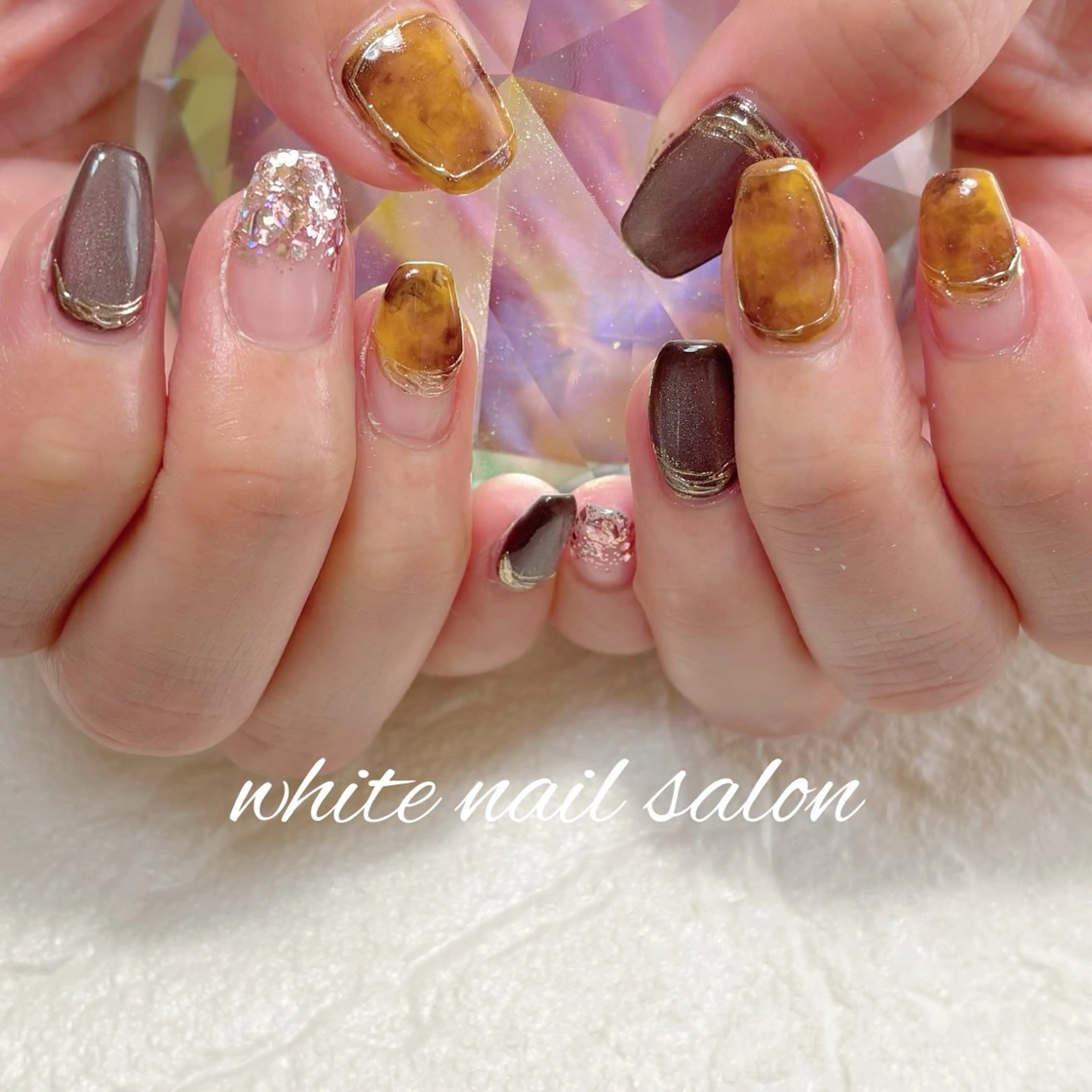 ネイル フットネイル ハンドネイル white nail salonのネイルデザイン