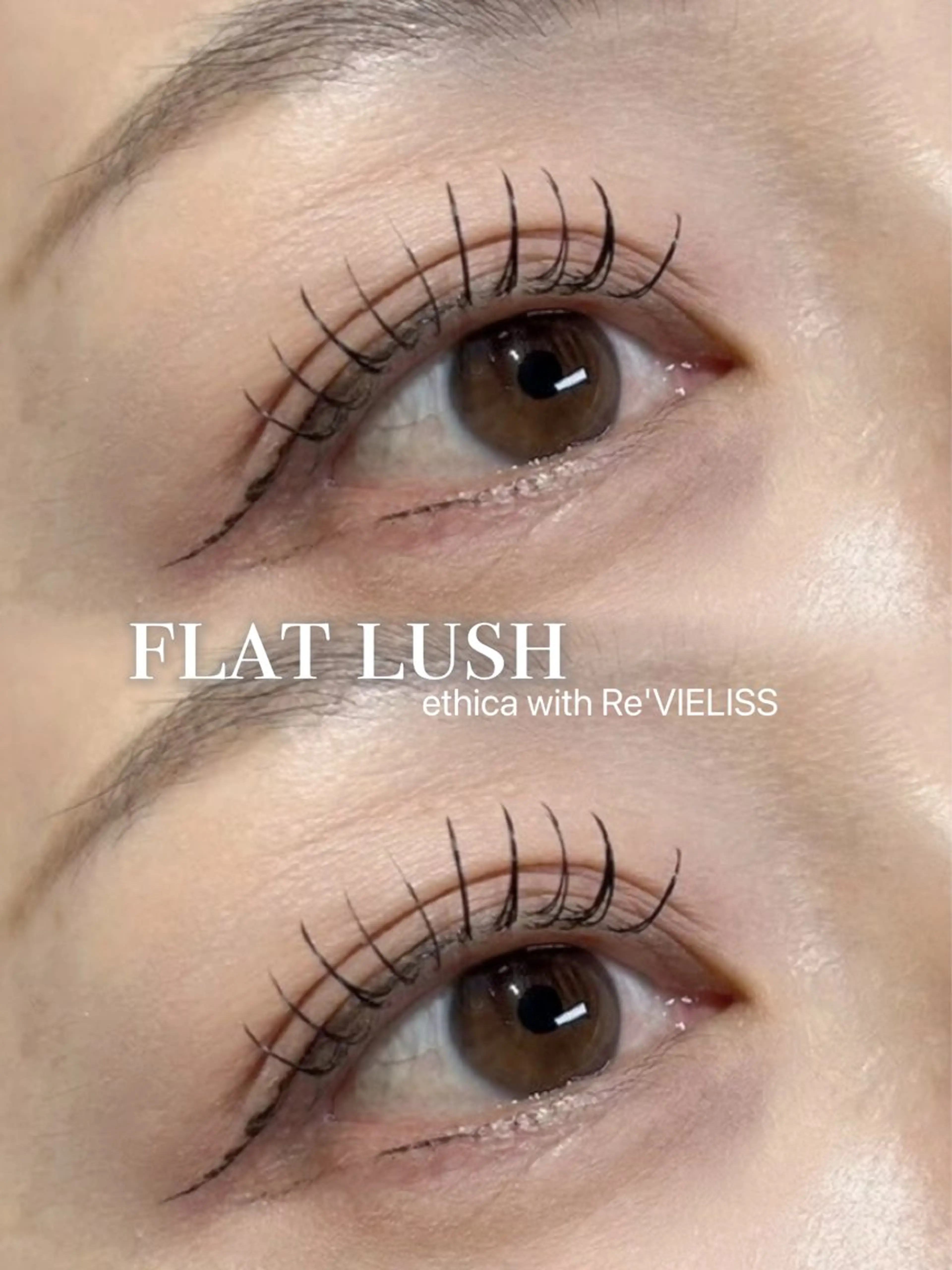 マツエク・マツパ フラットラッシュ eyelist Miyuのマツエク・マツパデザイン