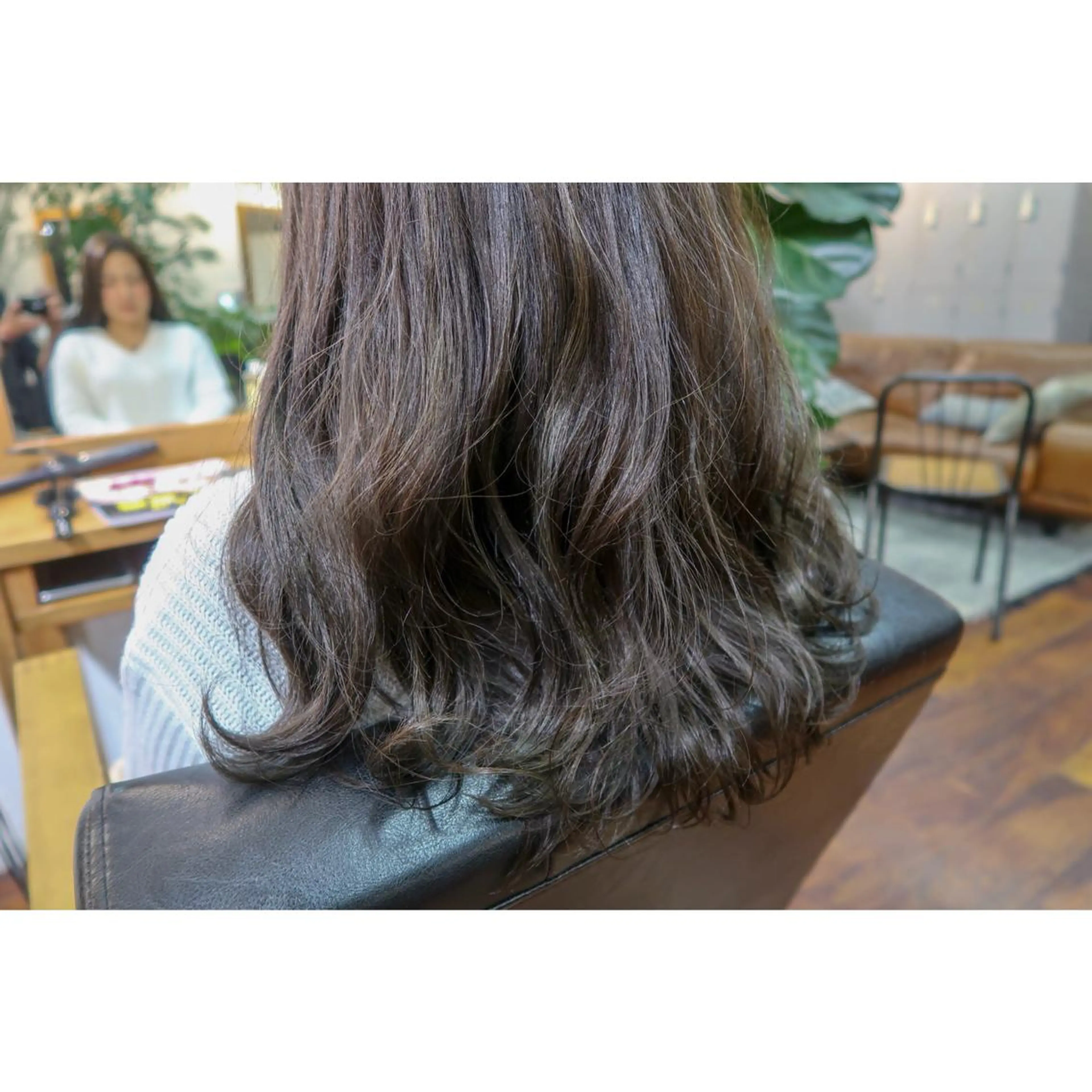 セミロング カラー ハイライトカラー ハイライト 江上拓郎/ショート /酸性ストレートのヘアスタイル