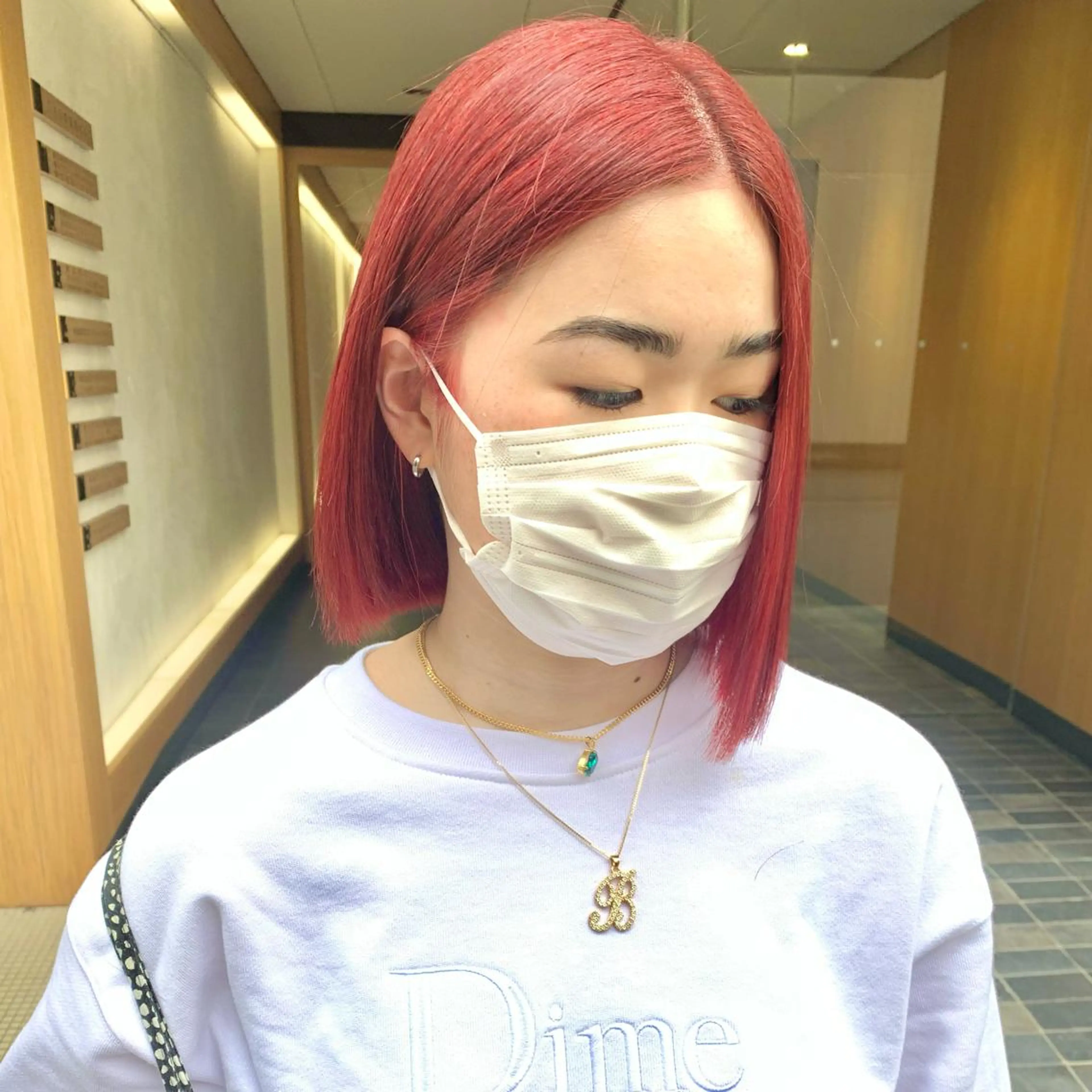 ミディアム カラー 堺 鳳 ママ美容師 yukariのヘアスタイル