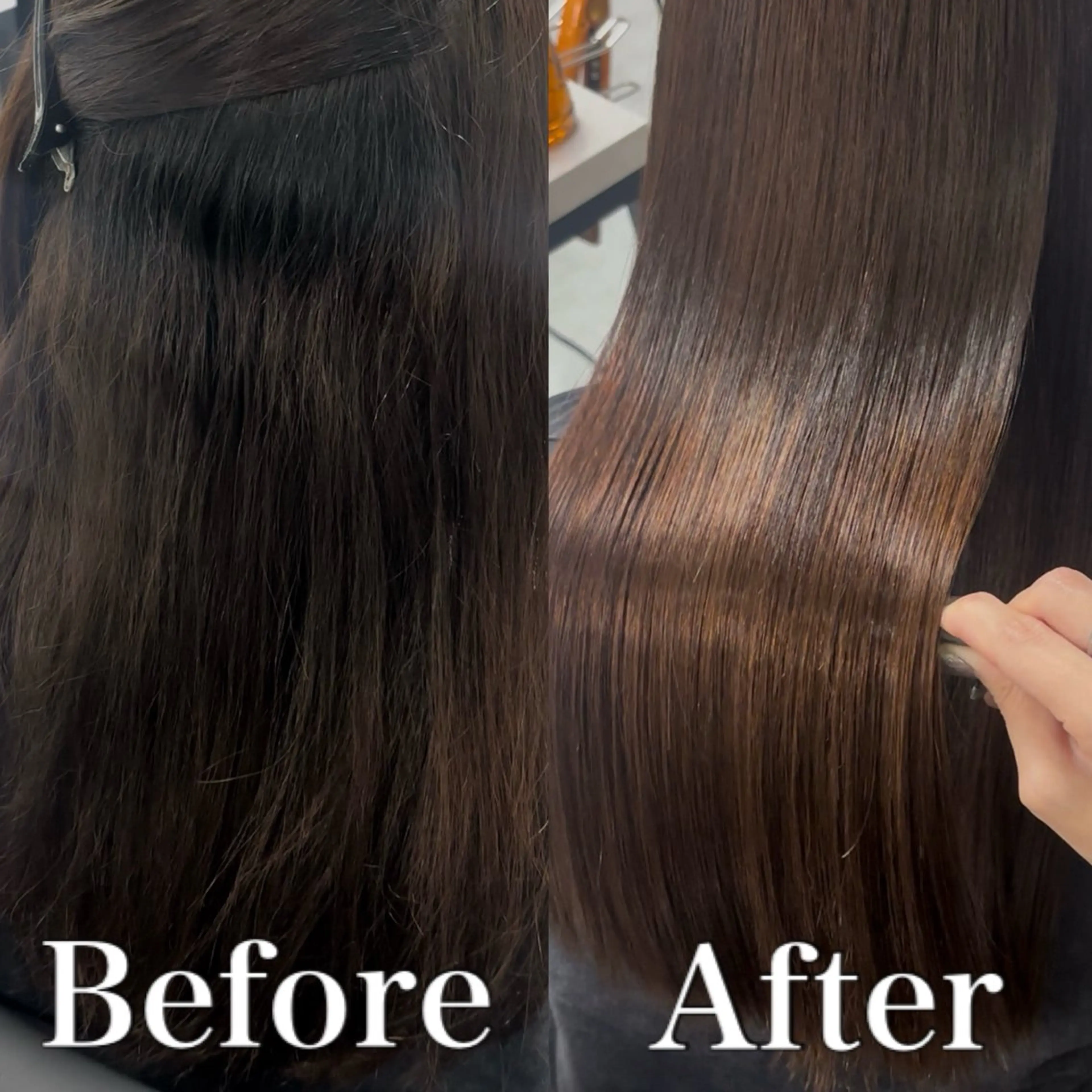 カット＋縮毛矯正＋1stepローズTRの写真