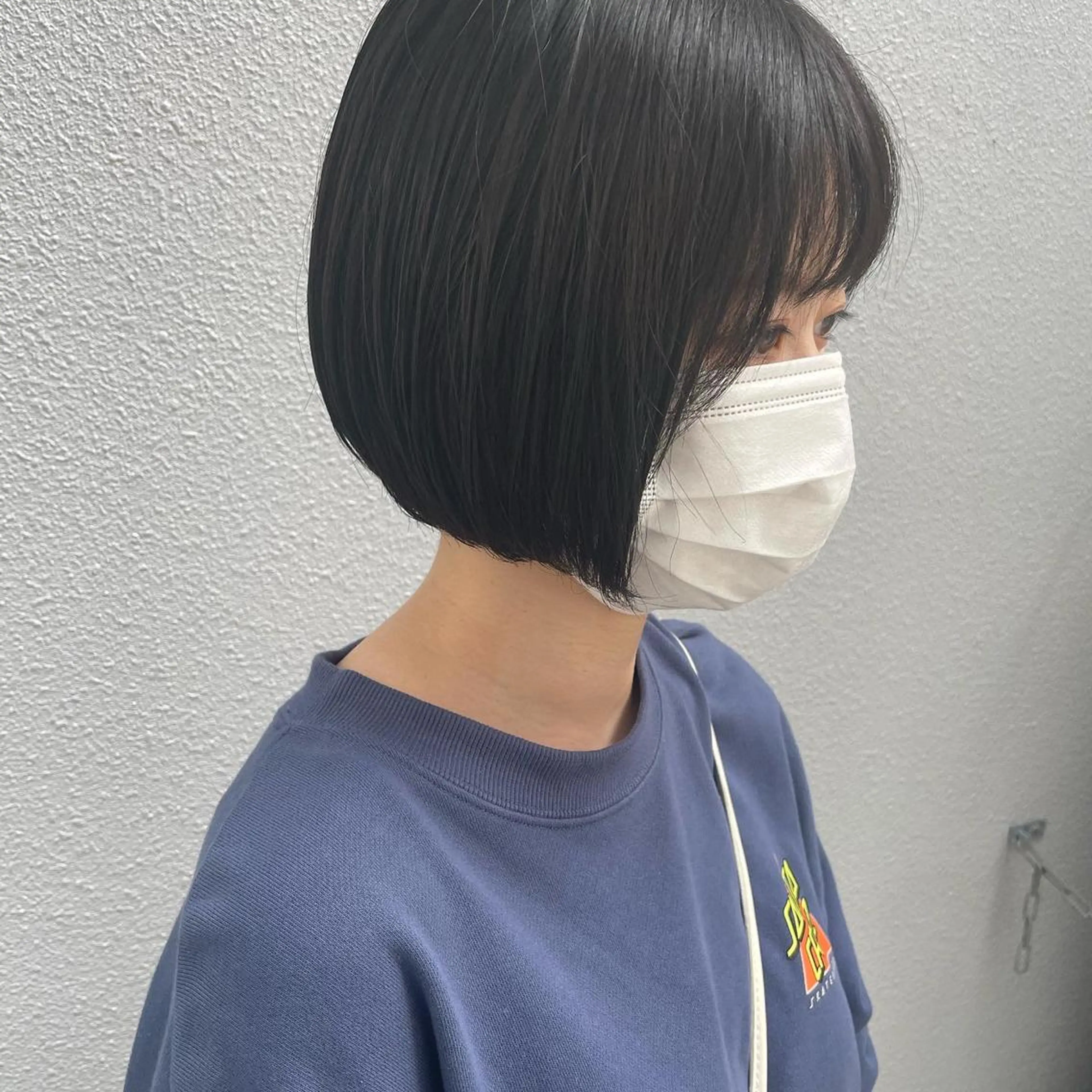 ショート 切りっぱなしボブ ショートボブ 丸みショート ミストバング ボブ C’LD hair  produce /シールドヘア所属・モテ髪/ボブ/ショー ト/アダチフウトのヘアスタイル
