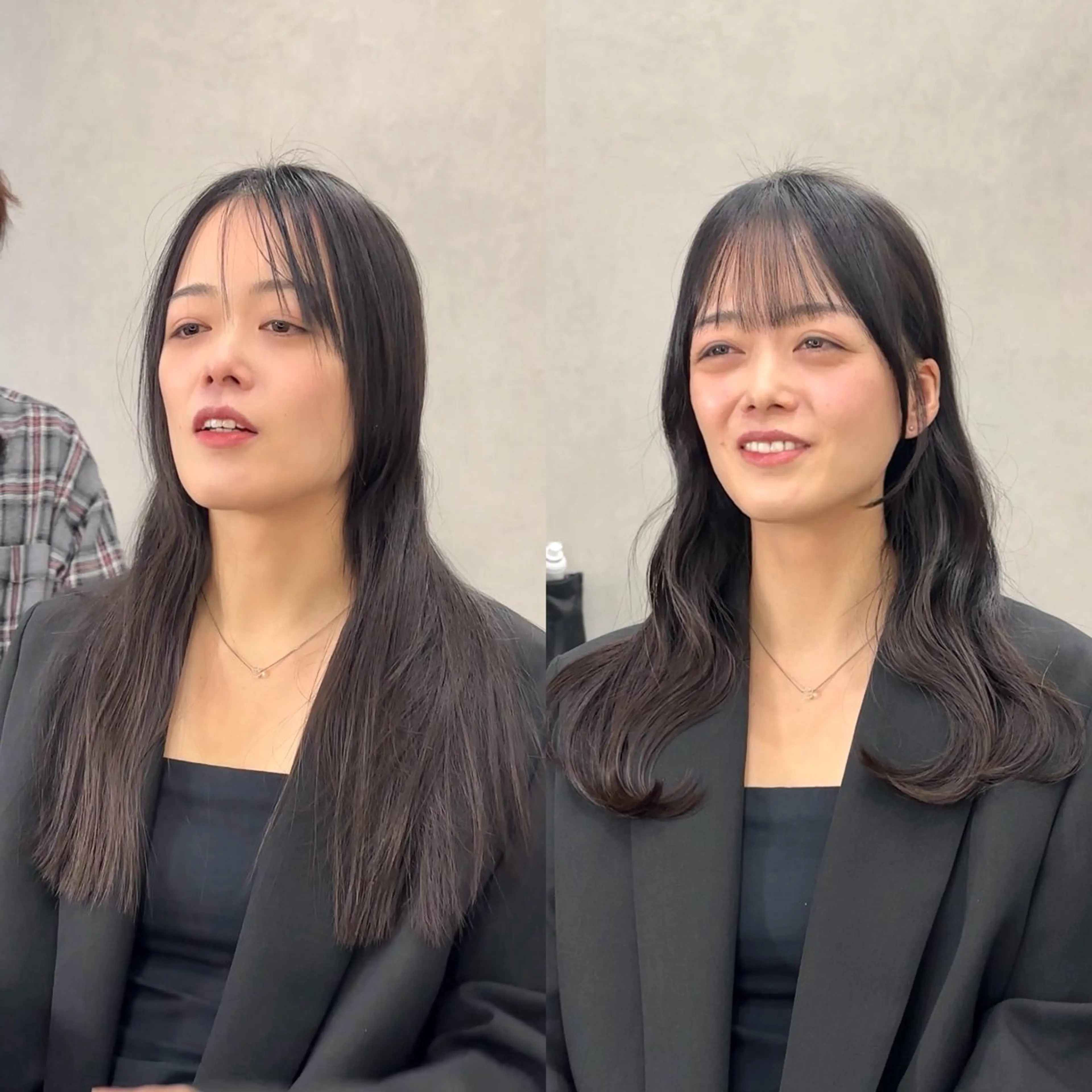 ミディアム ツヤ髪レイヤー/ 顔まわり/kokiのヘアスタイル