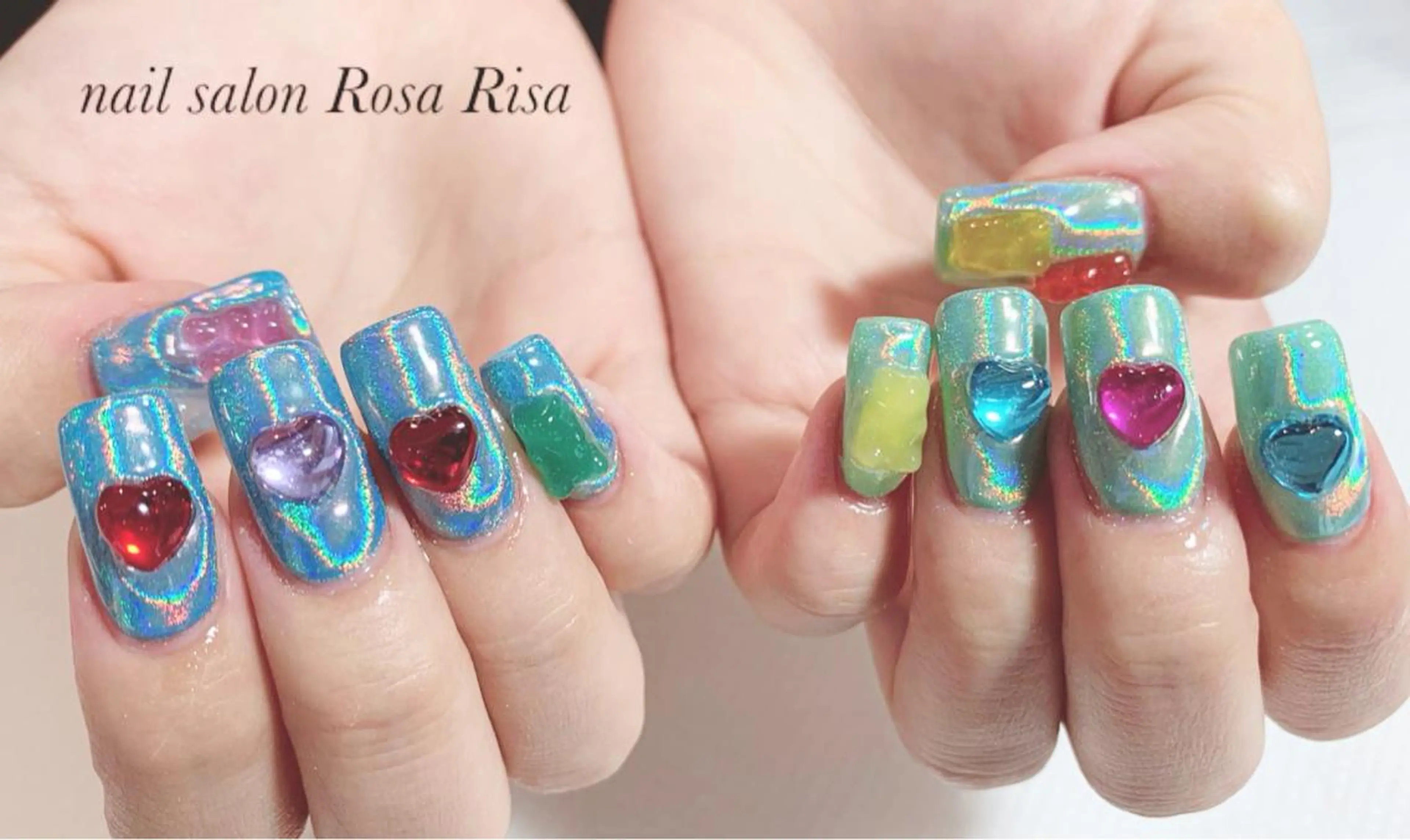 セミロング ネイル ネイルスタジオ シェイクユアハンズのネイルデザイン