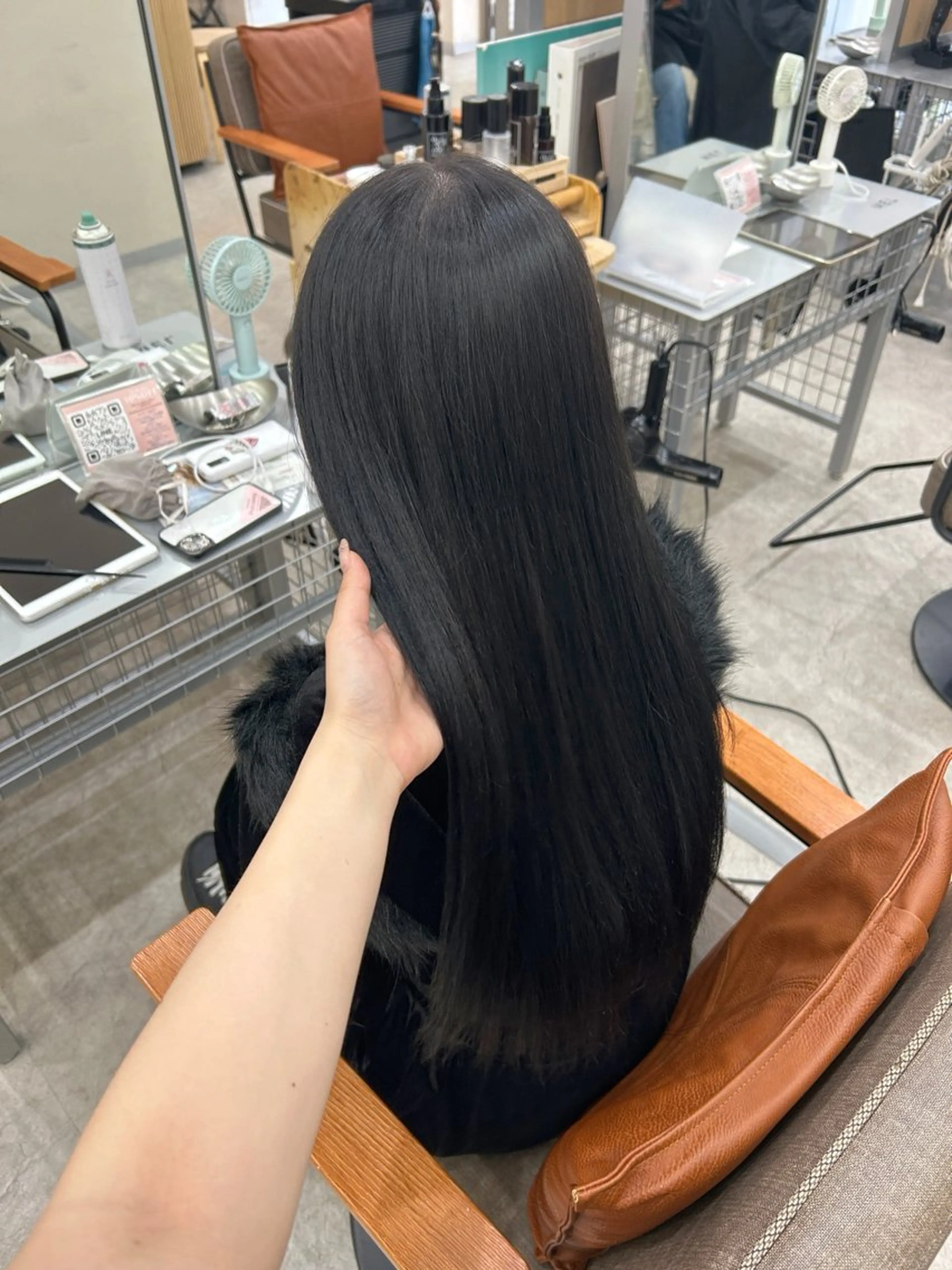 ロング ヘアカラー トリートメント MIDORI🎀 透明感/ベージュのヘアスタイル